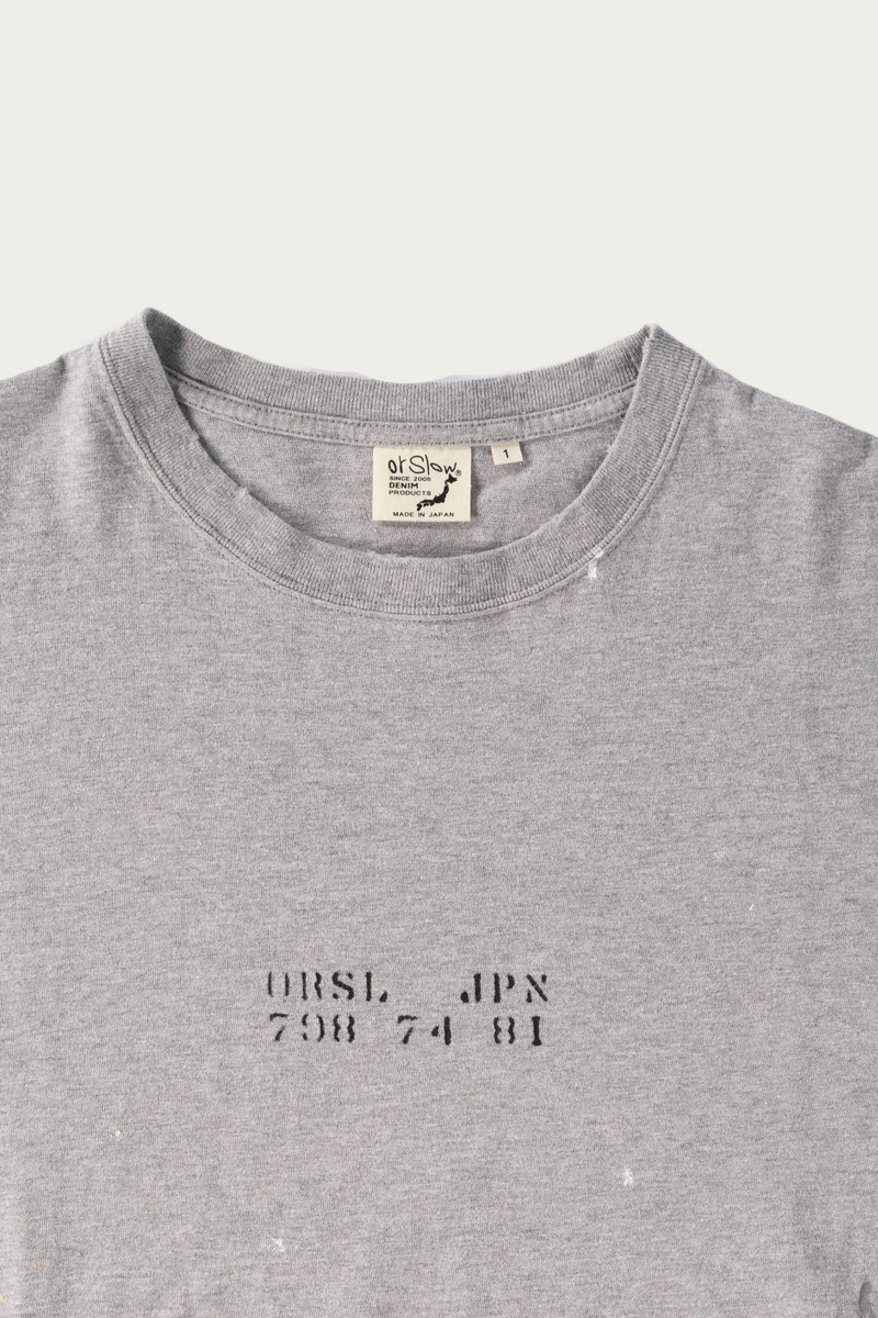 orSlow ORSL JPN Print Tee - Heather Gray outlook