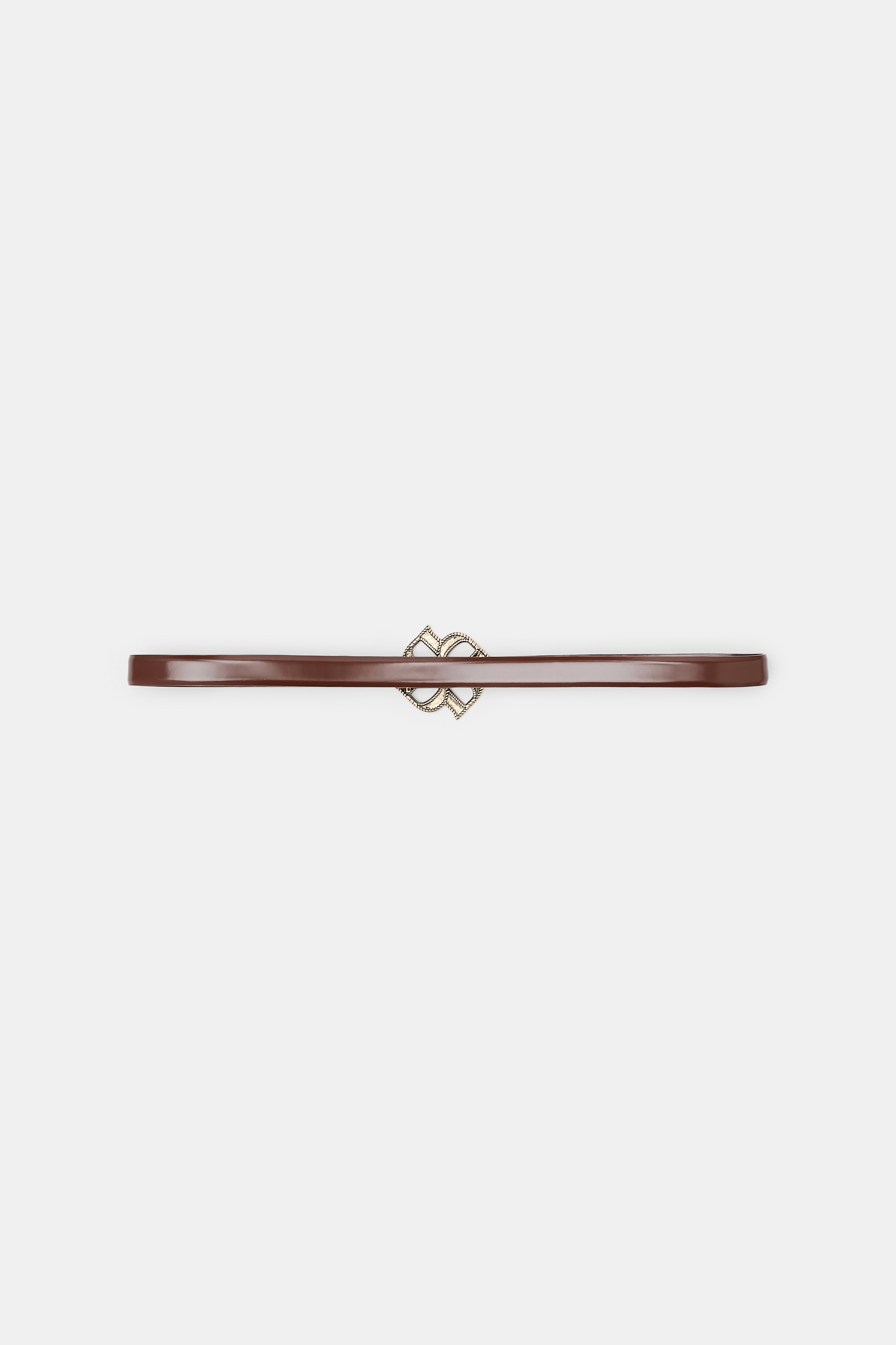 SUBTLE SHINE d rose buckle belt - 7