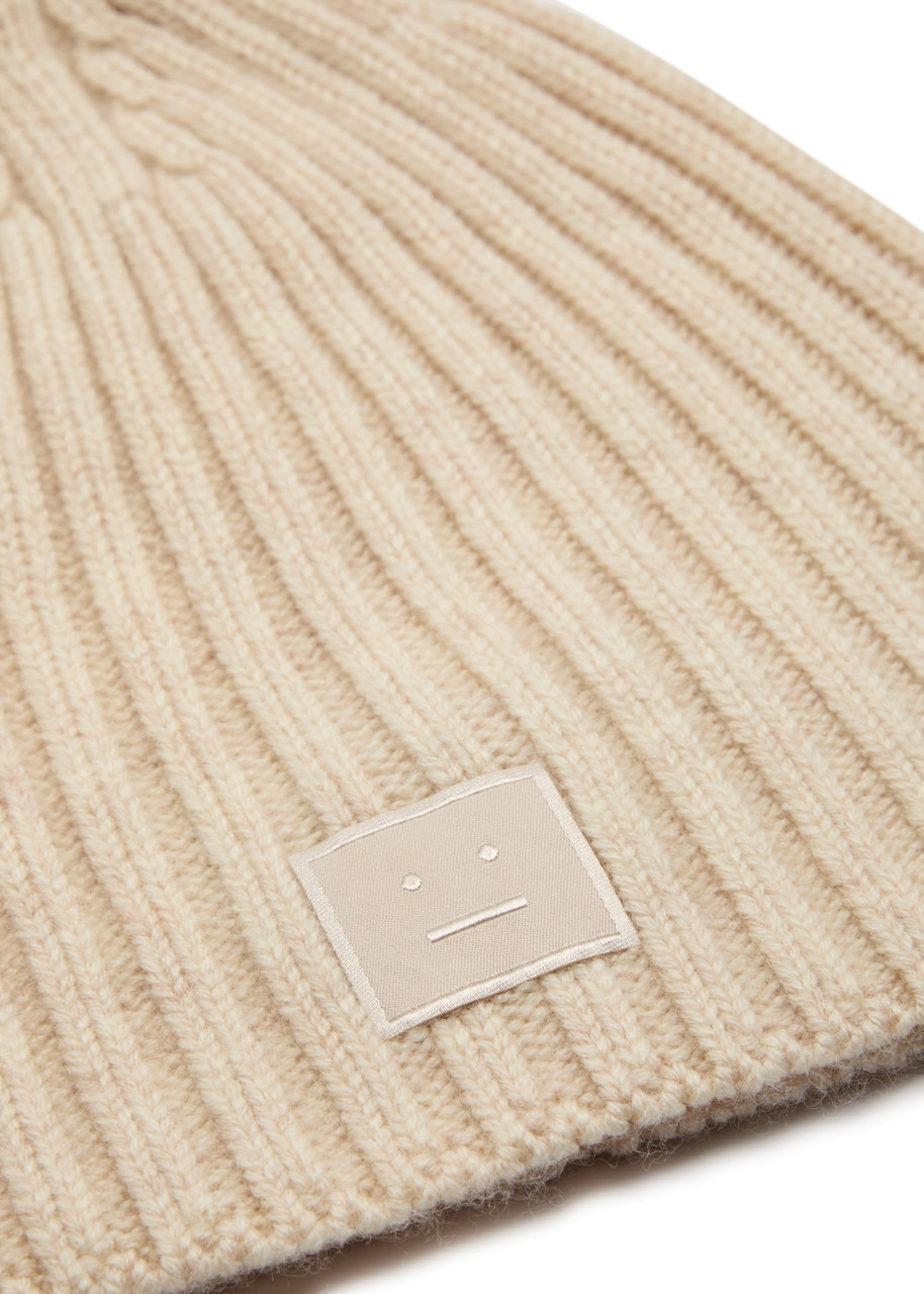 Acne Studios Logo-appliqué Wool Beanie - 2