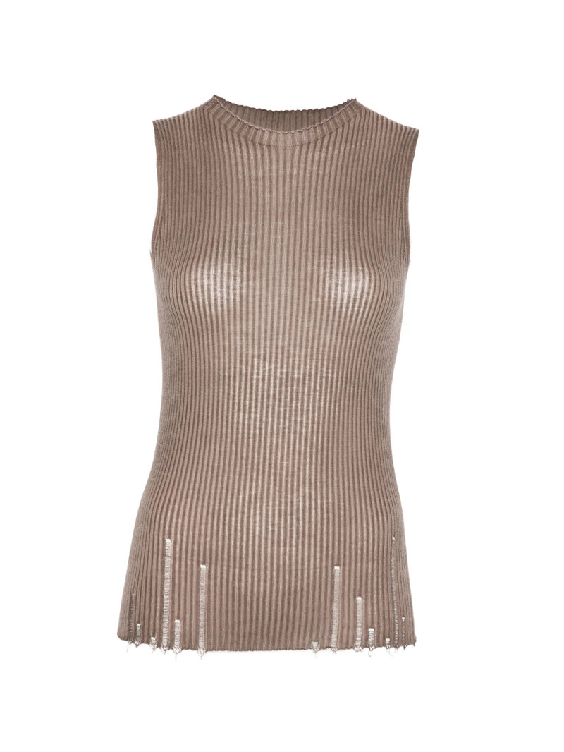 Uma Wang Ribbed Distressed Top 1