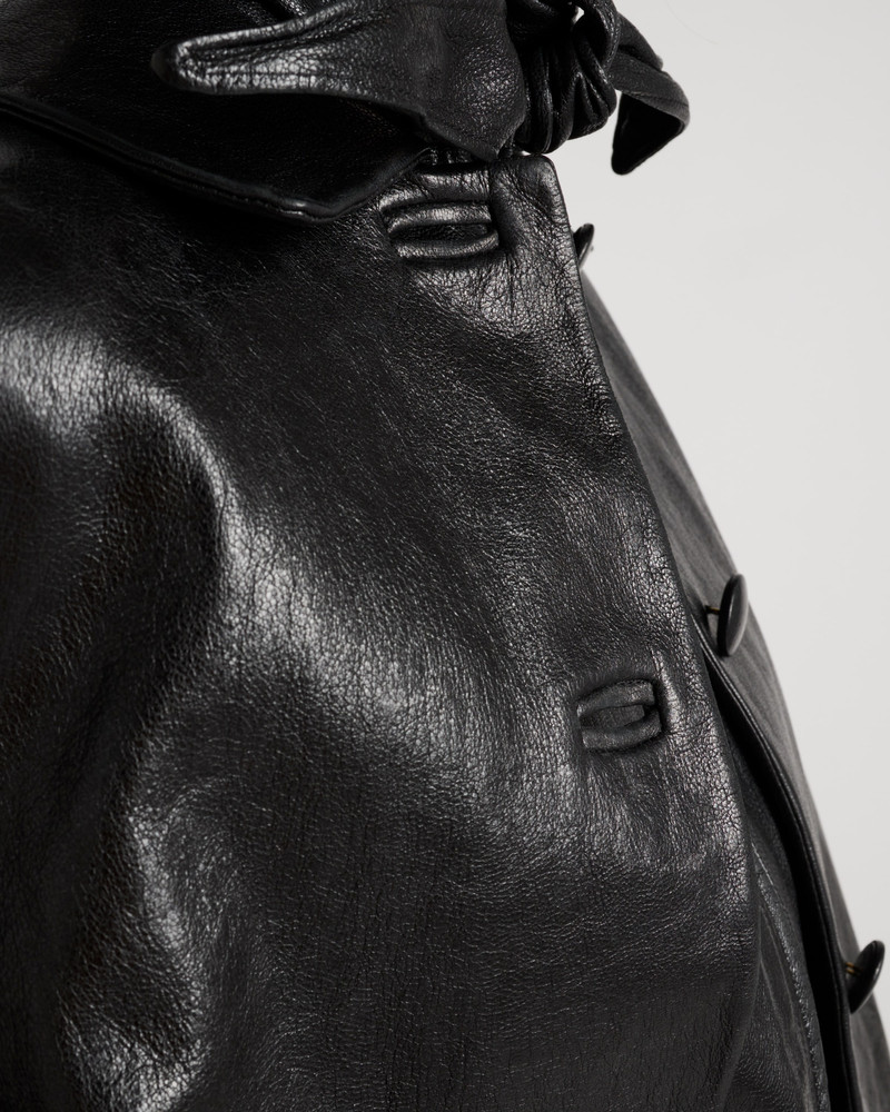 Leather caban jacket 6