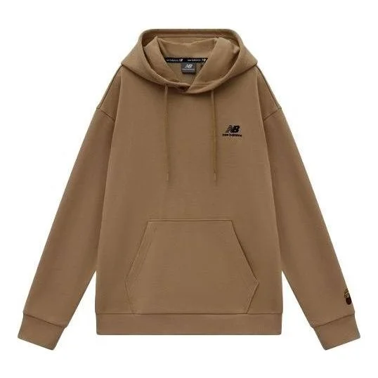 New Balance x JHI Logo Printed Hoodie 'Brown' NCA89033-BEI - 1