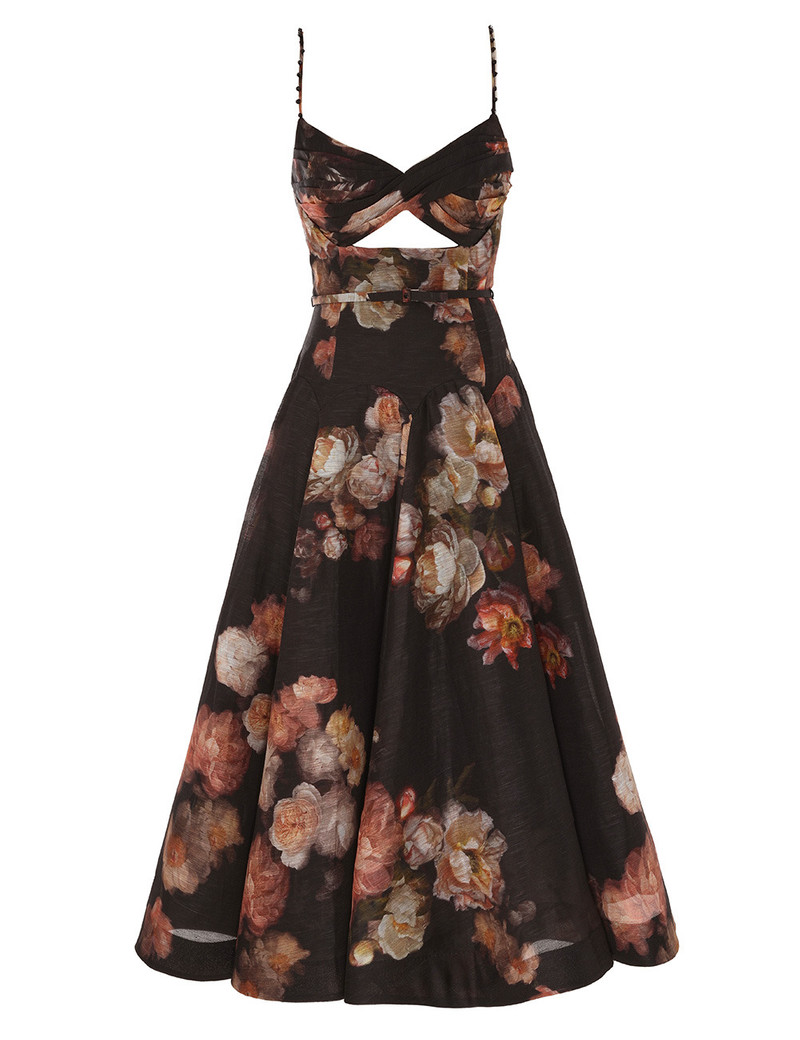 HYPNOTIC TWIST MIDI DRESS - 1