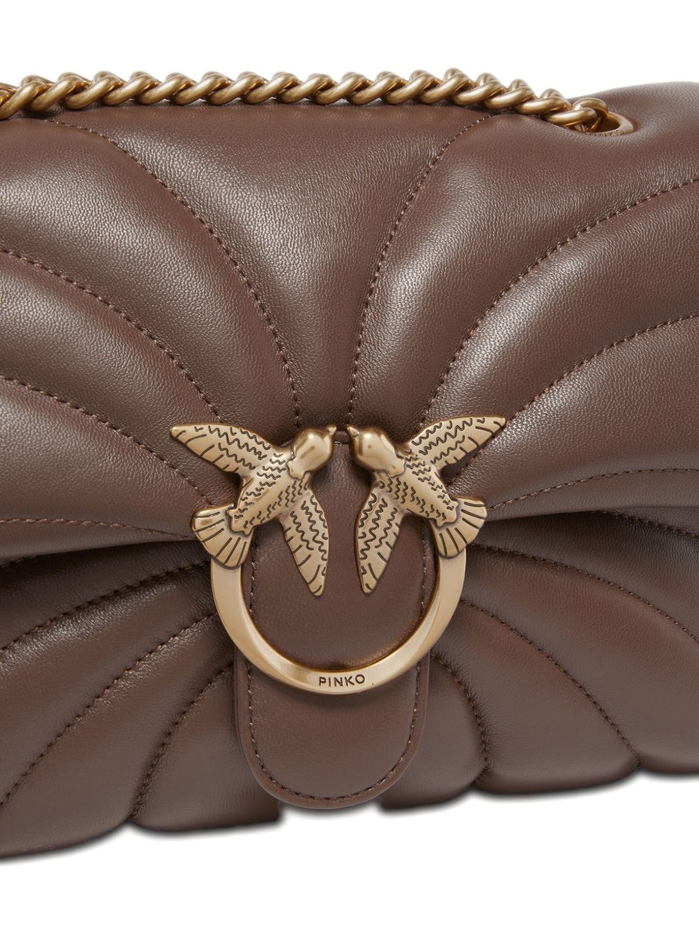 quilted birds shoulder bag - 3