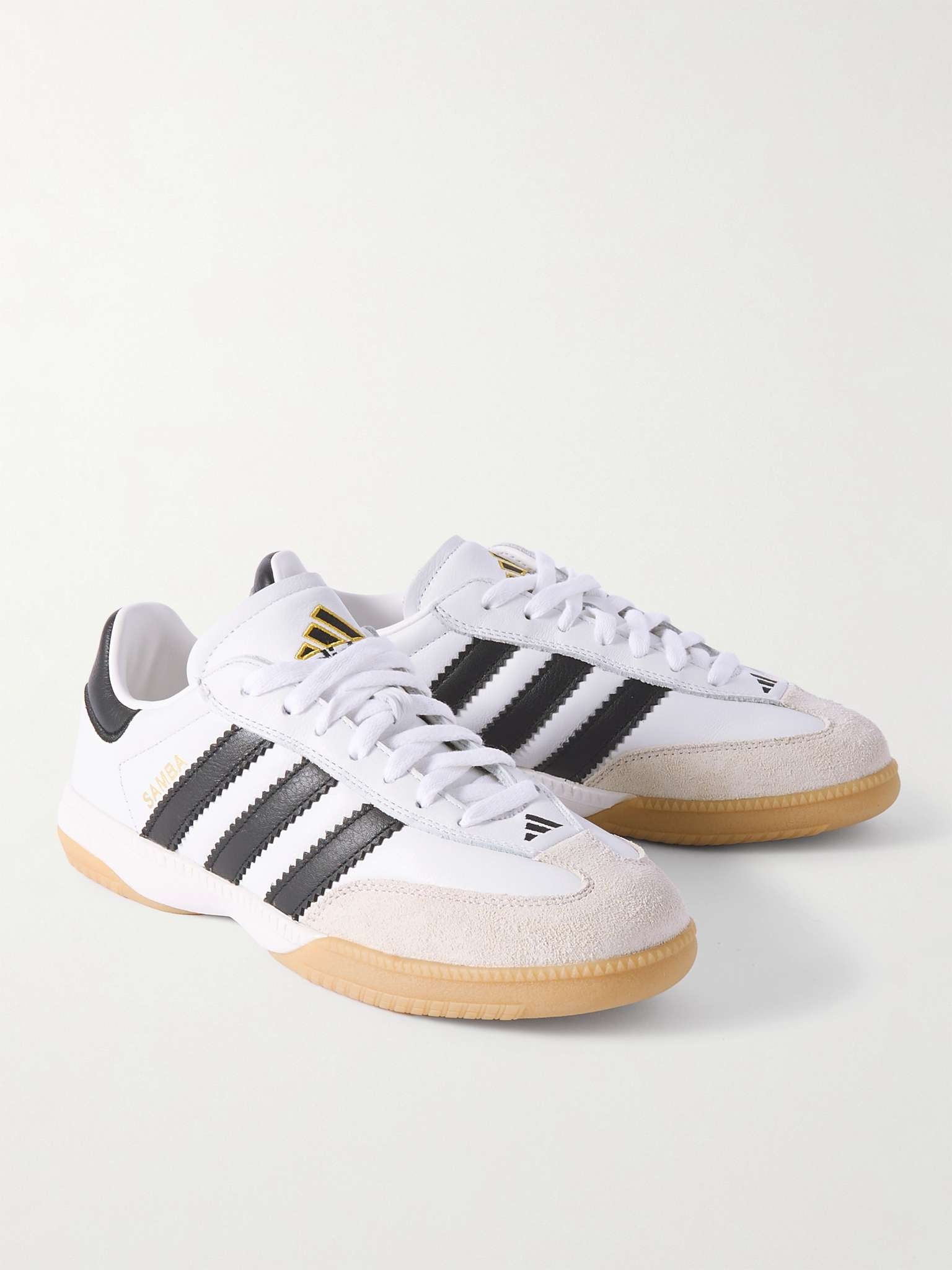 Samba MN Suede-Trimmed Leather Sneakers - 4