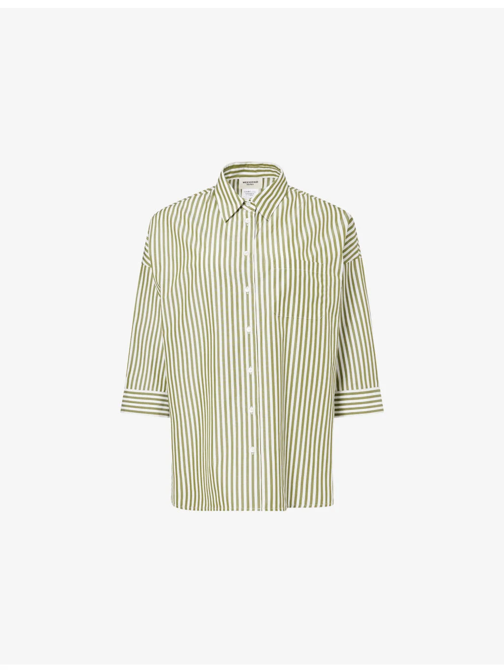 Striped Long-Sleeve Cotton Shirt - 1