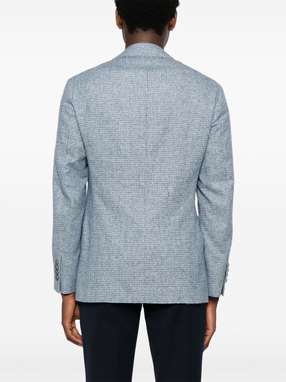 checked blazer - 4