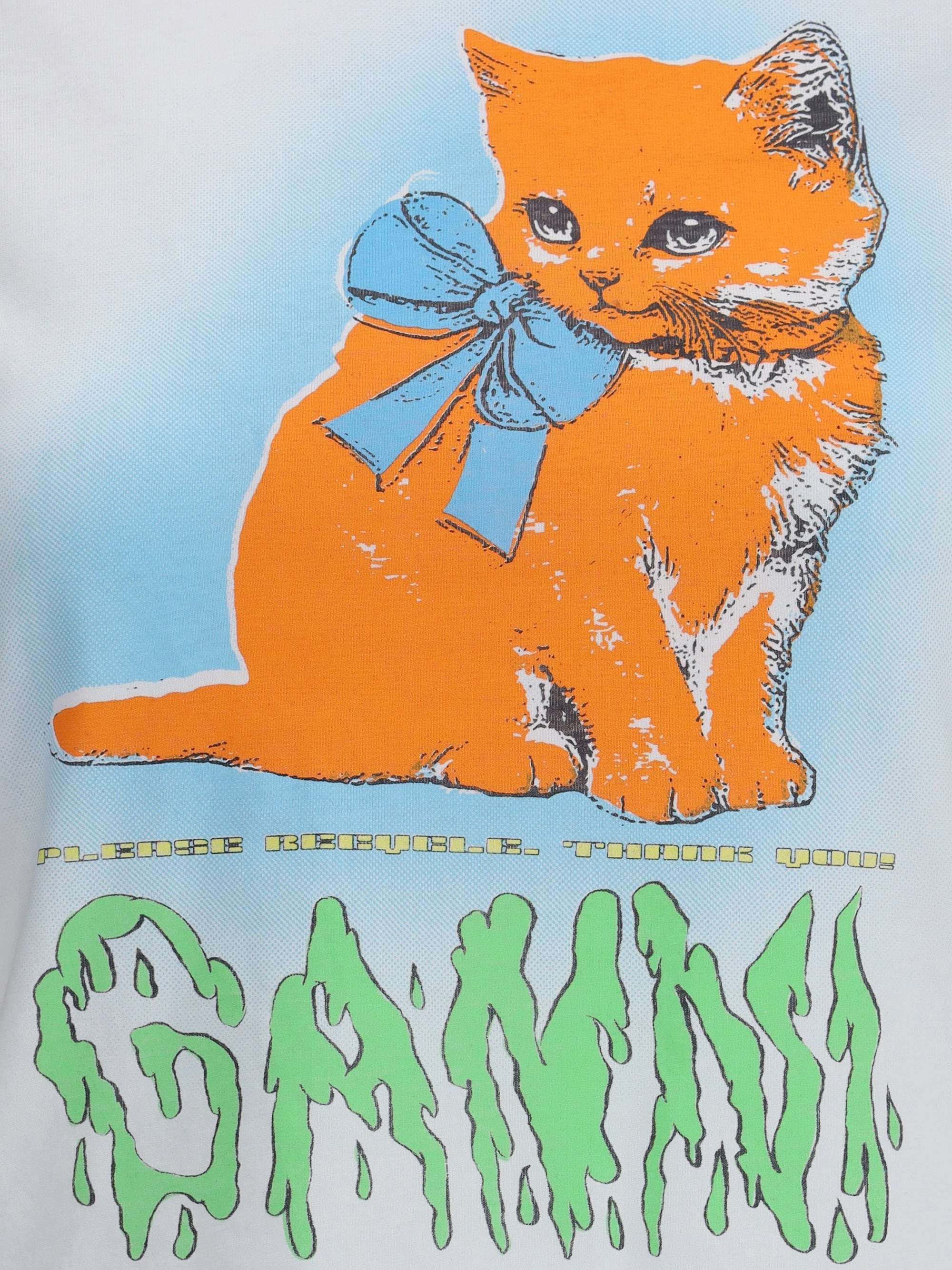 Ganni Women Basic Cotton Jersey Kitty Baby Fitted T- - 3