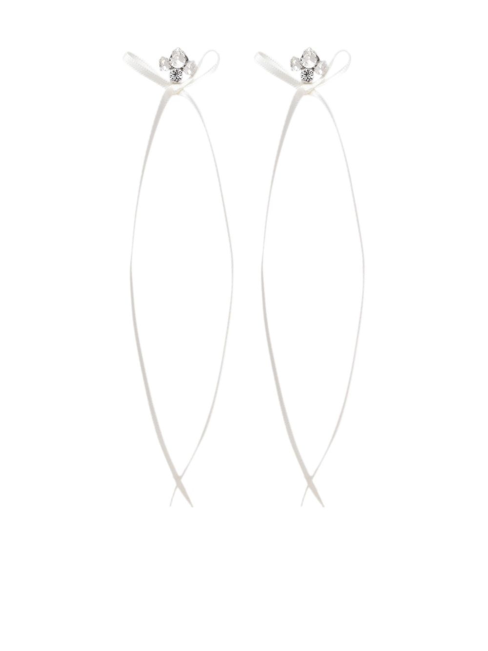 bow ribbon earrings - 1