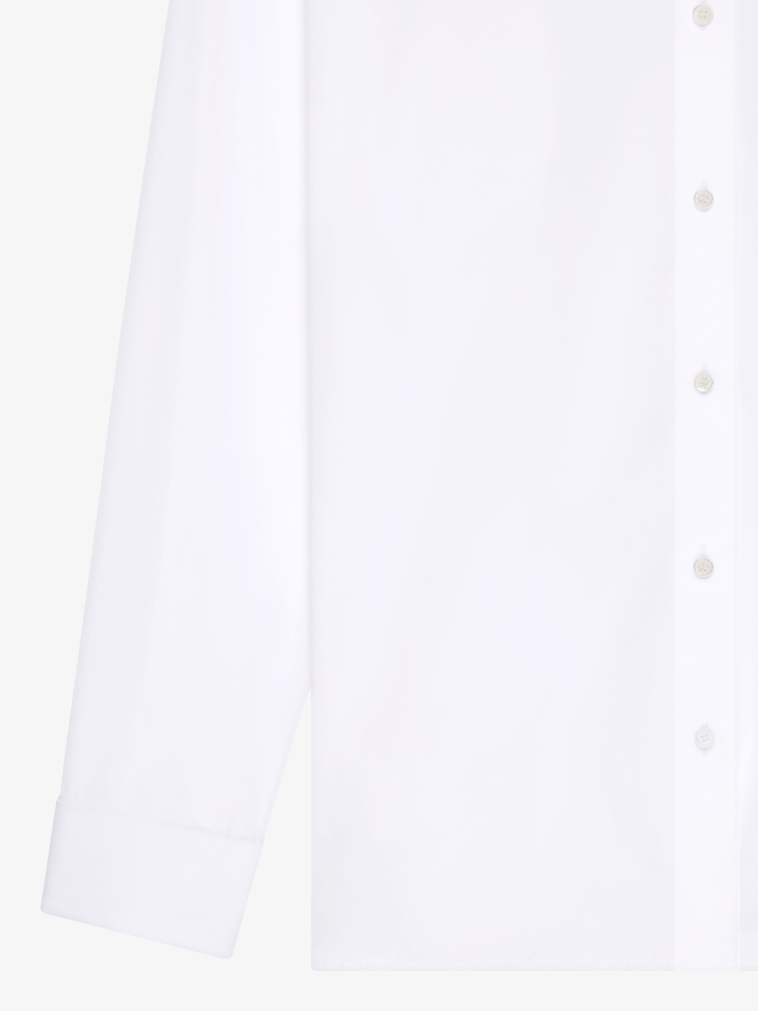 OVERSIZED SHIRT IN POPLIN WITH OPEN BACK - 5