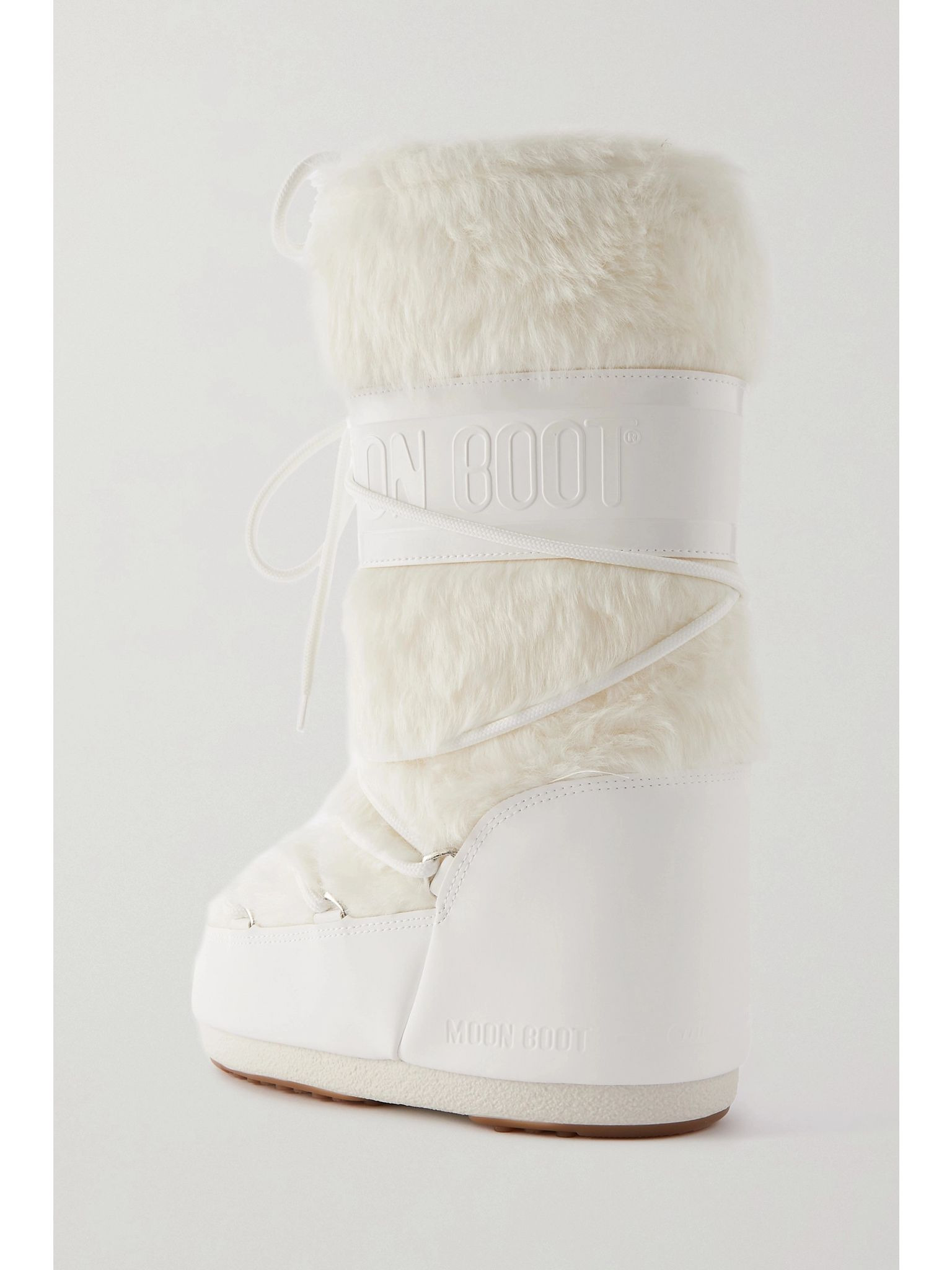 Icon faux fur and faux leather snow boots White - 3