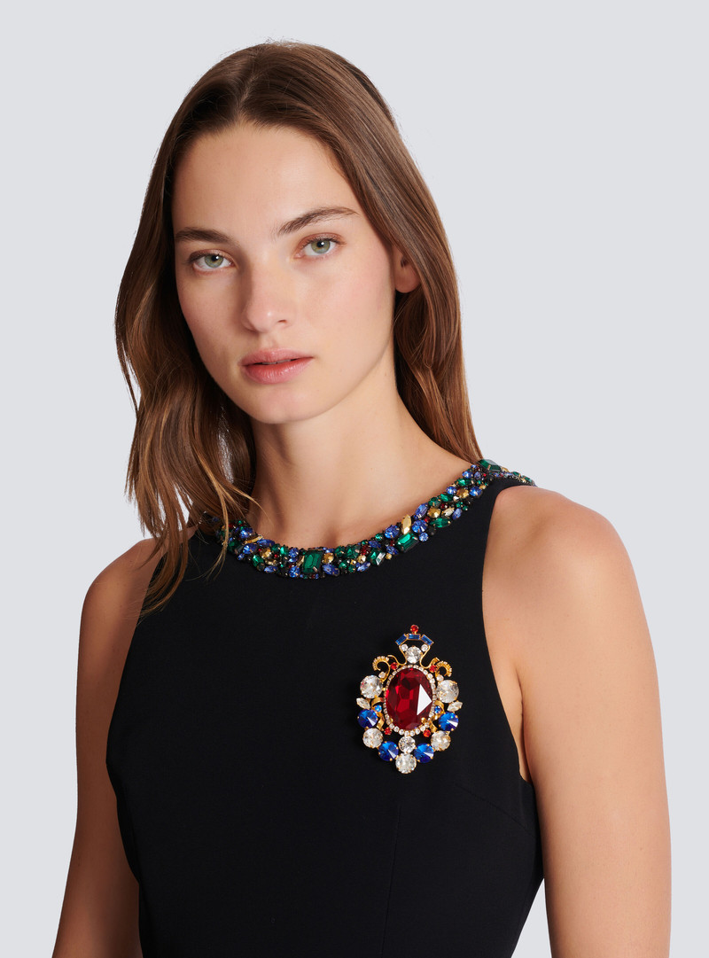 Balmain Gems crystal brooch outlook