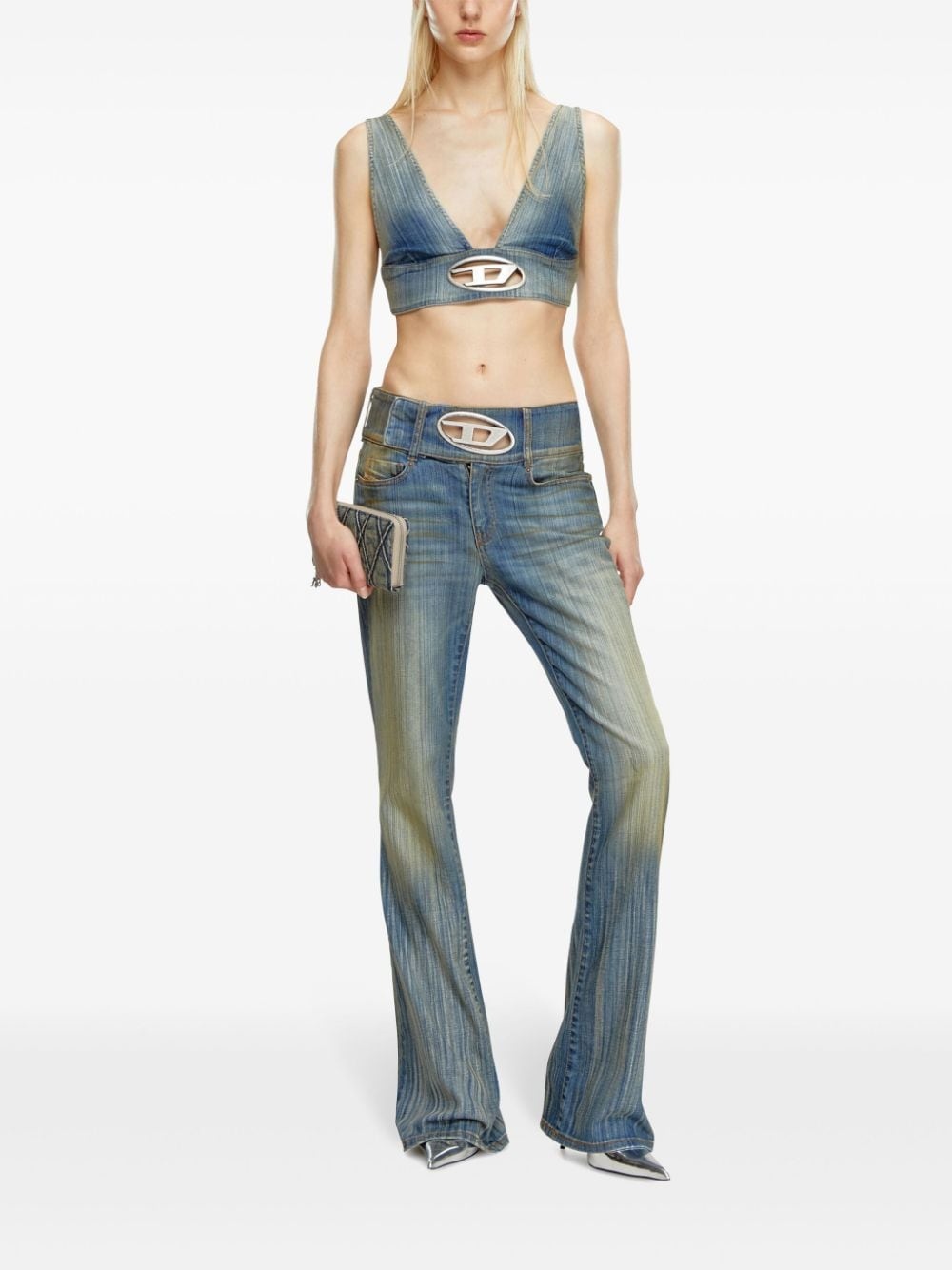 De-Elly-S denim crop top - 2