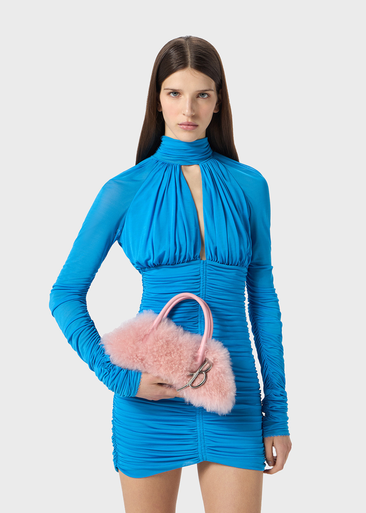 KISS ME REGULAR HANDBAG IN FAUX FUR - 5