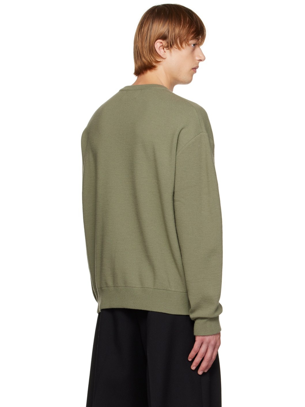 Khaki Wool Sweater - 3