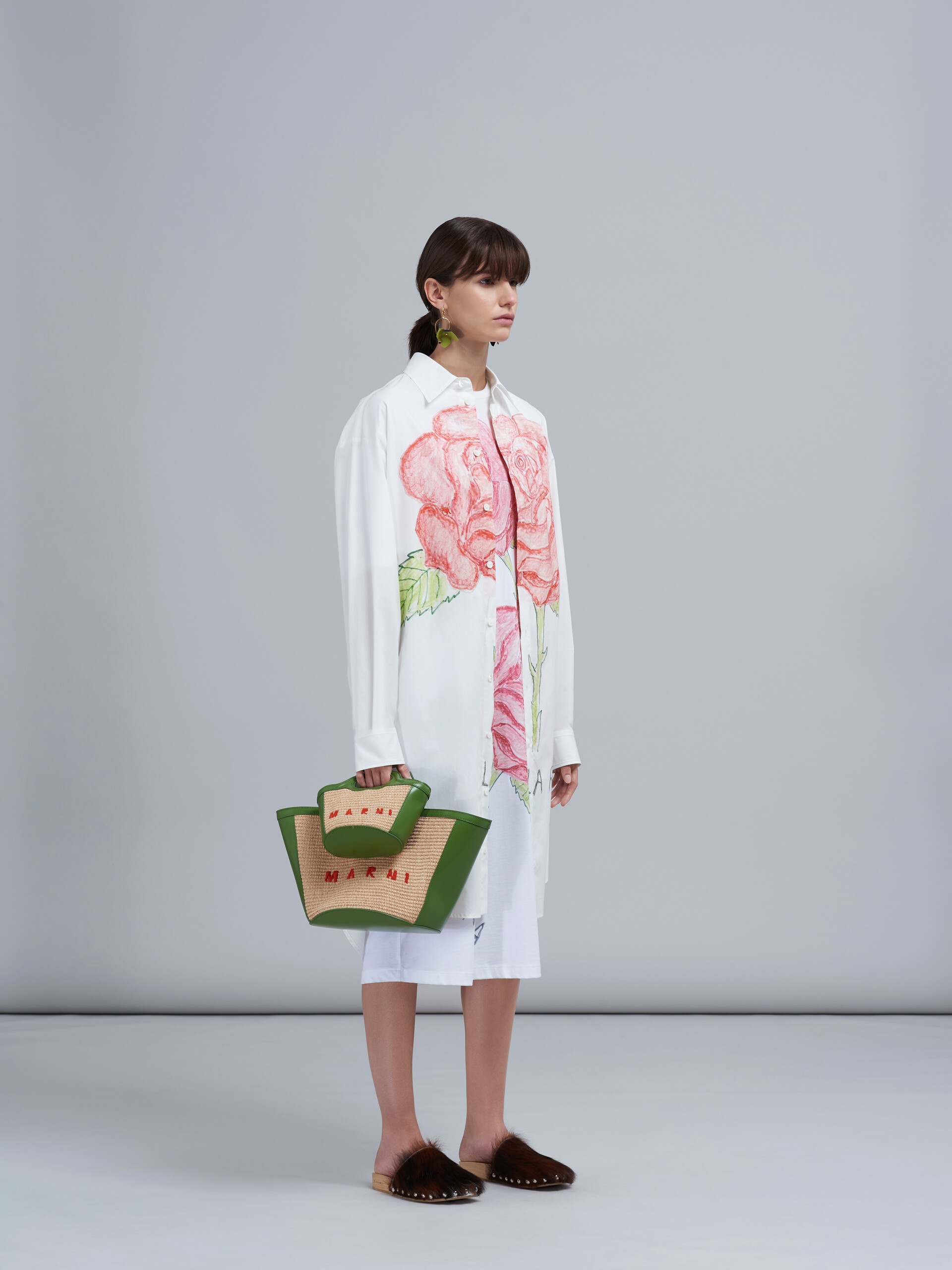 LA ROSA PRINT POPLIN DRESS - 6
