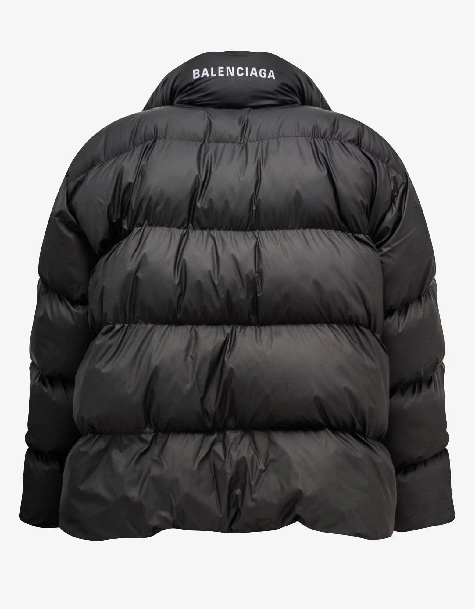 Balenciaga Black Wrap Puffer Jacket - AW23 - 2