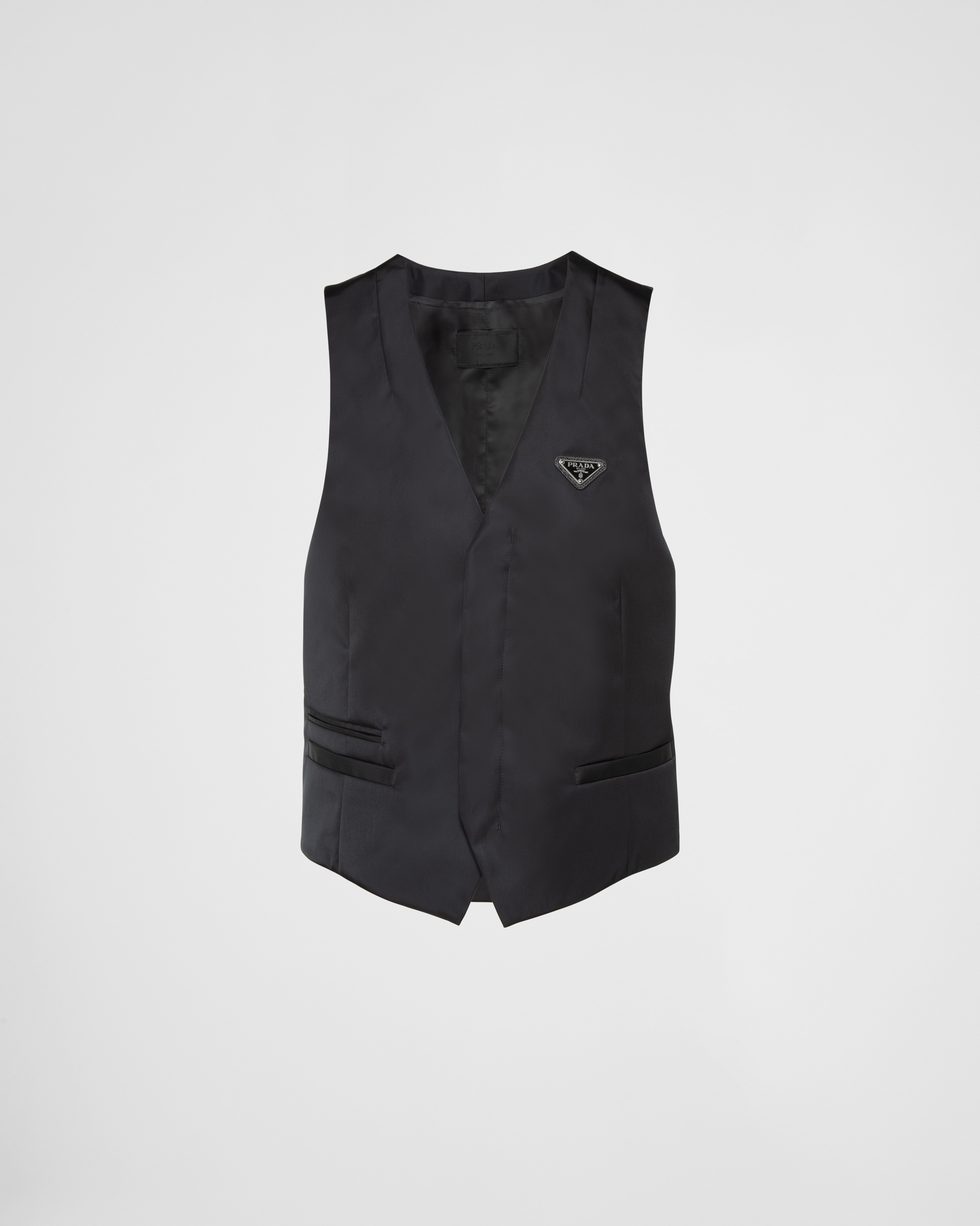 Prada Single breasted Re Nylon vest REVERSIBLE