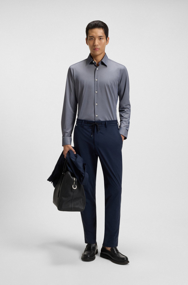 BOSS SLIM-FIT SHIRT IN PERFORMANCE-STRETCH STRUCTURED FABRIC outlook