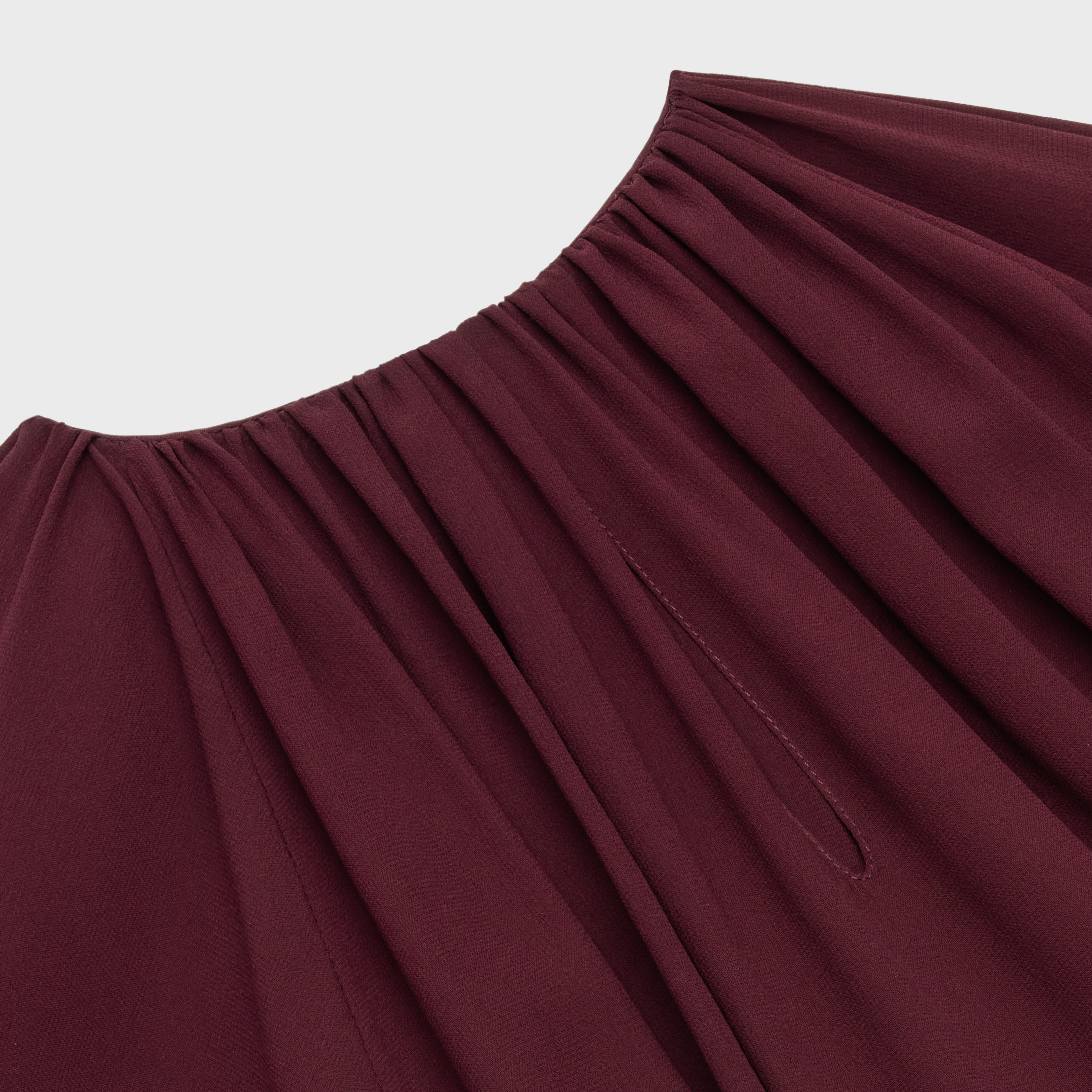 Draped cape top in Silk georgette - 3