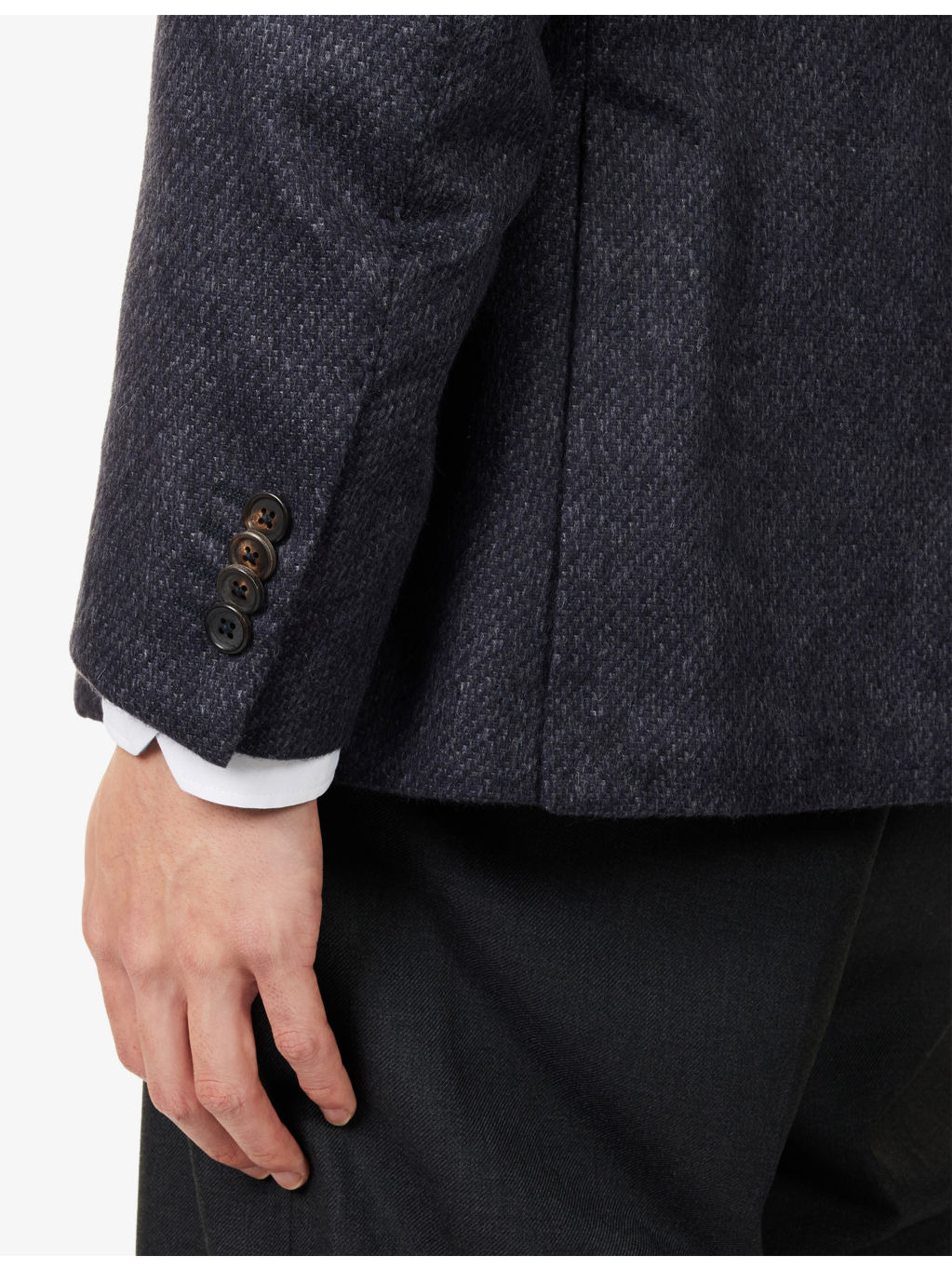 Whisper Single-Breasted Silk-Cashmere Blend Jacket - 6