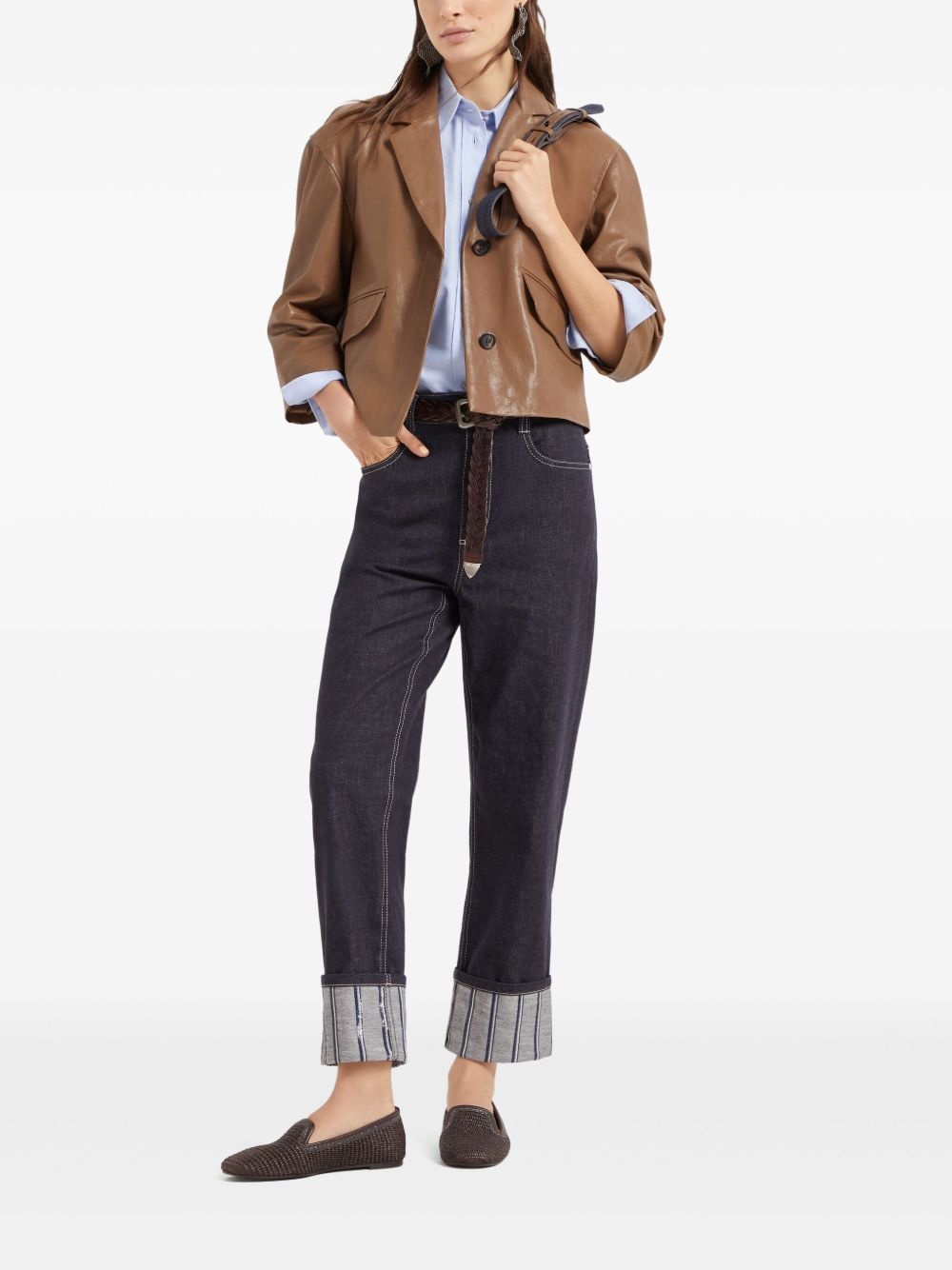 striped-detailing jeans - 2