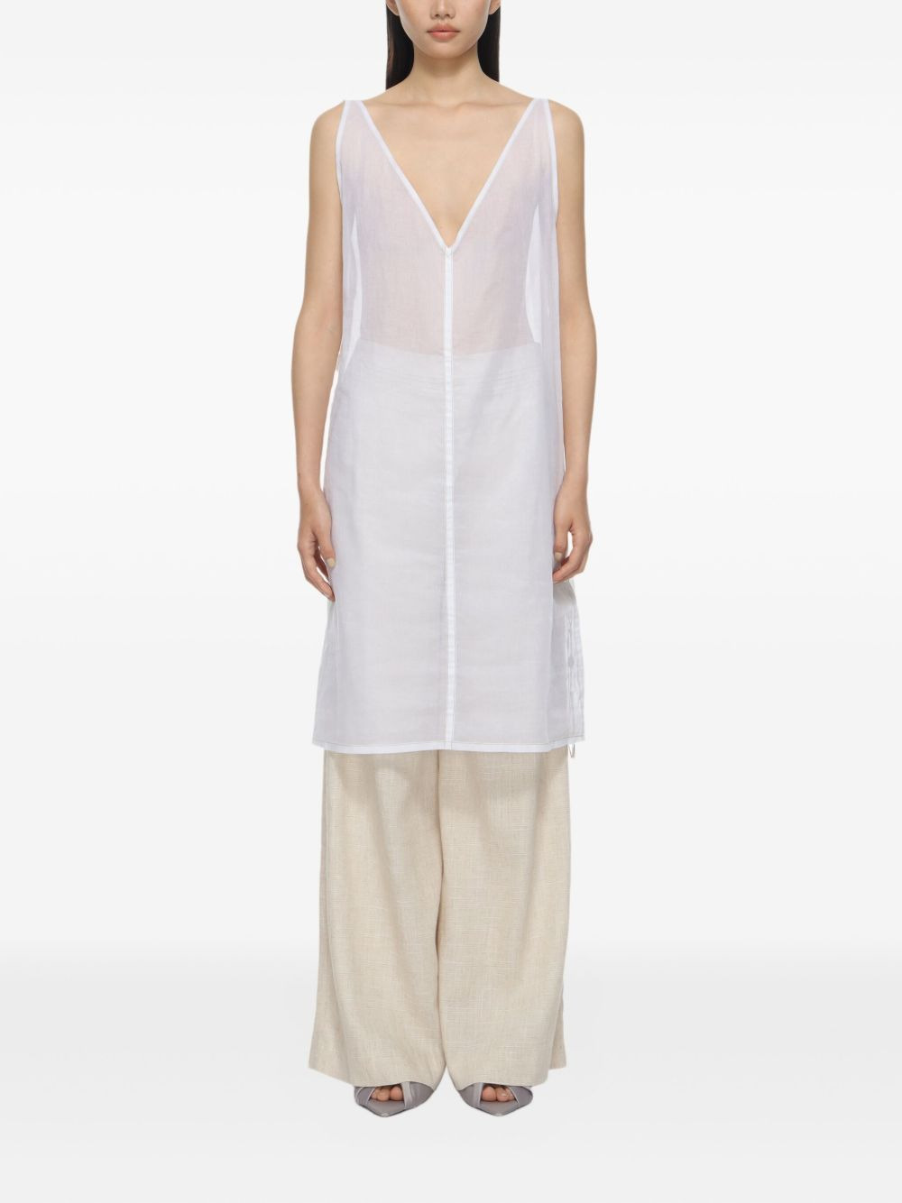 V-neck dress - 2