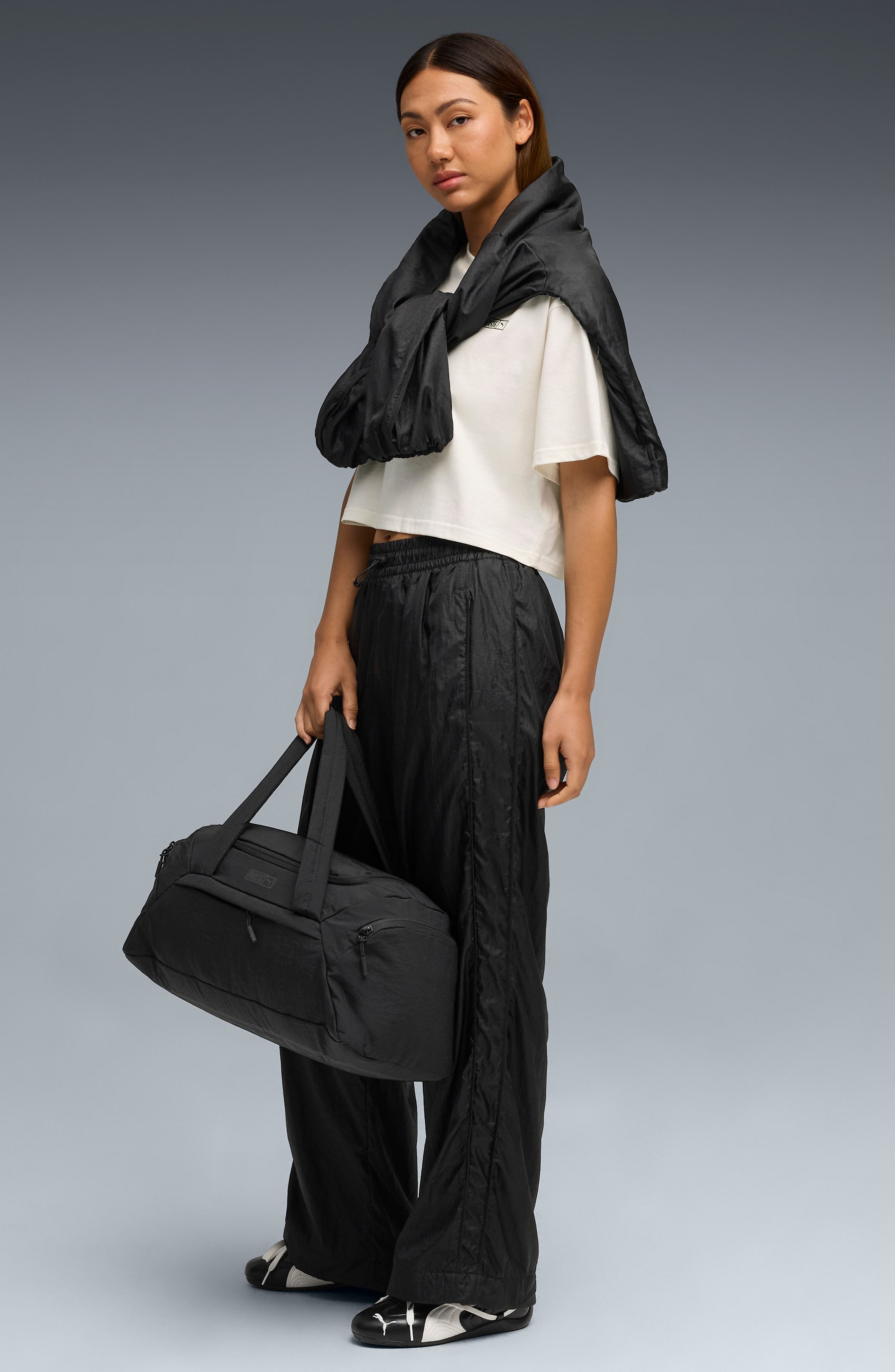 PUMA x Rosé T7 Relaxed Fit Track Pants in Puma Black at Nordstrom - 5