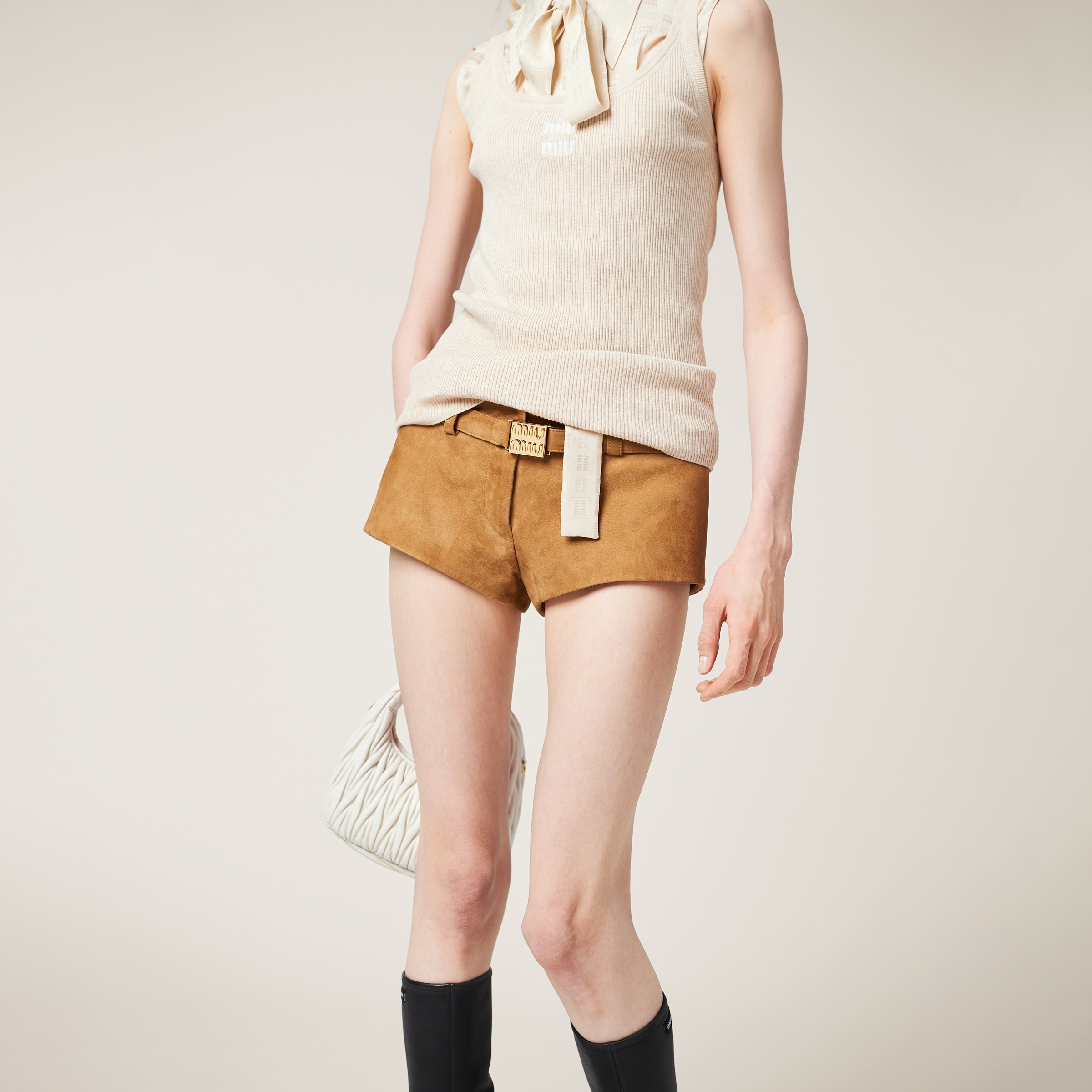Suede shorts - 5