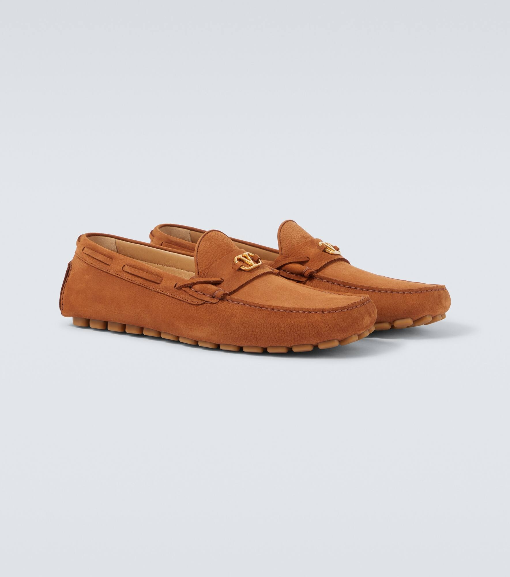 Fastaway VLogo suede driver shoes - 5
