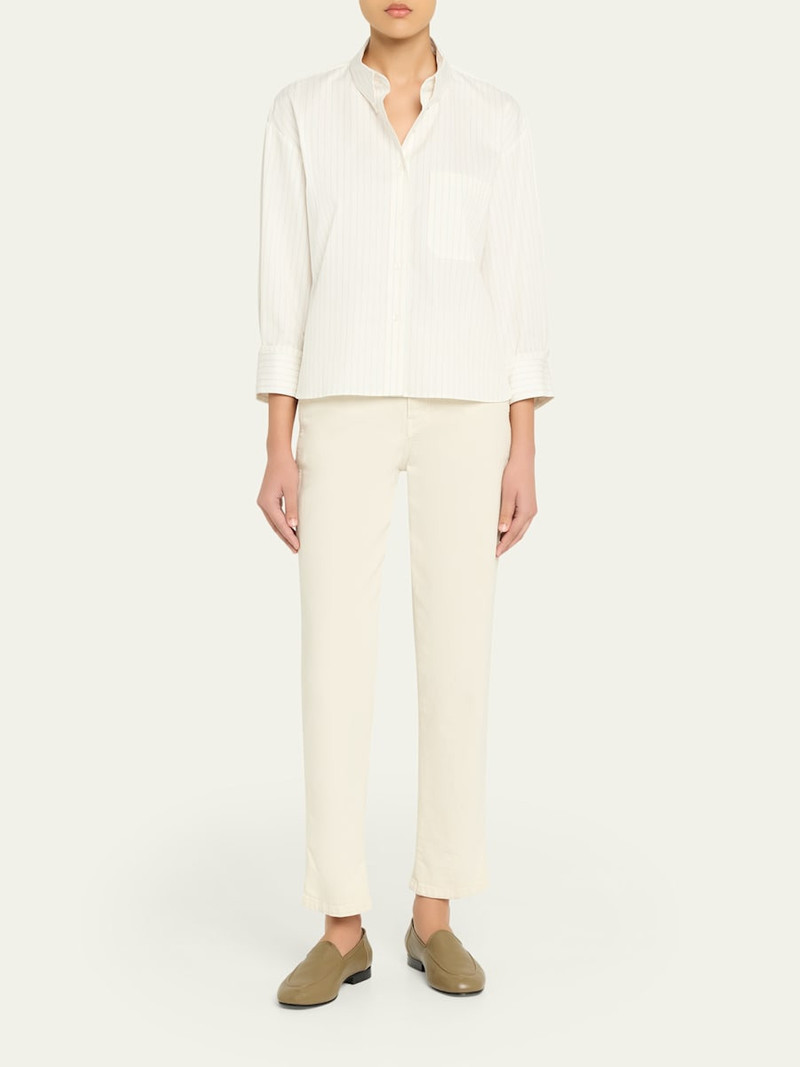 TWP J. D. Shirt in Mixed Pinstripe Superpop outlook