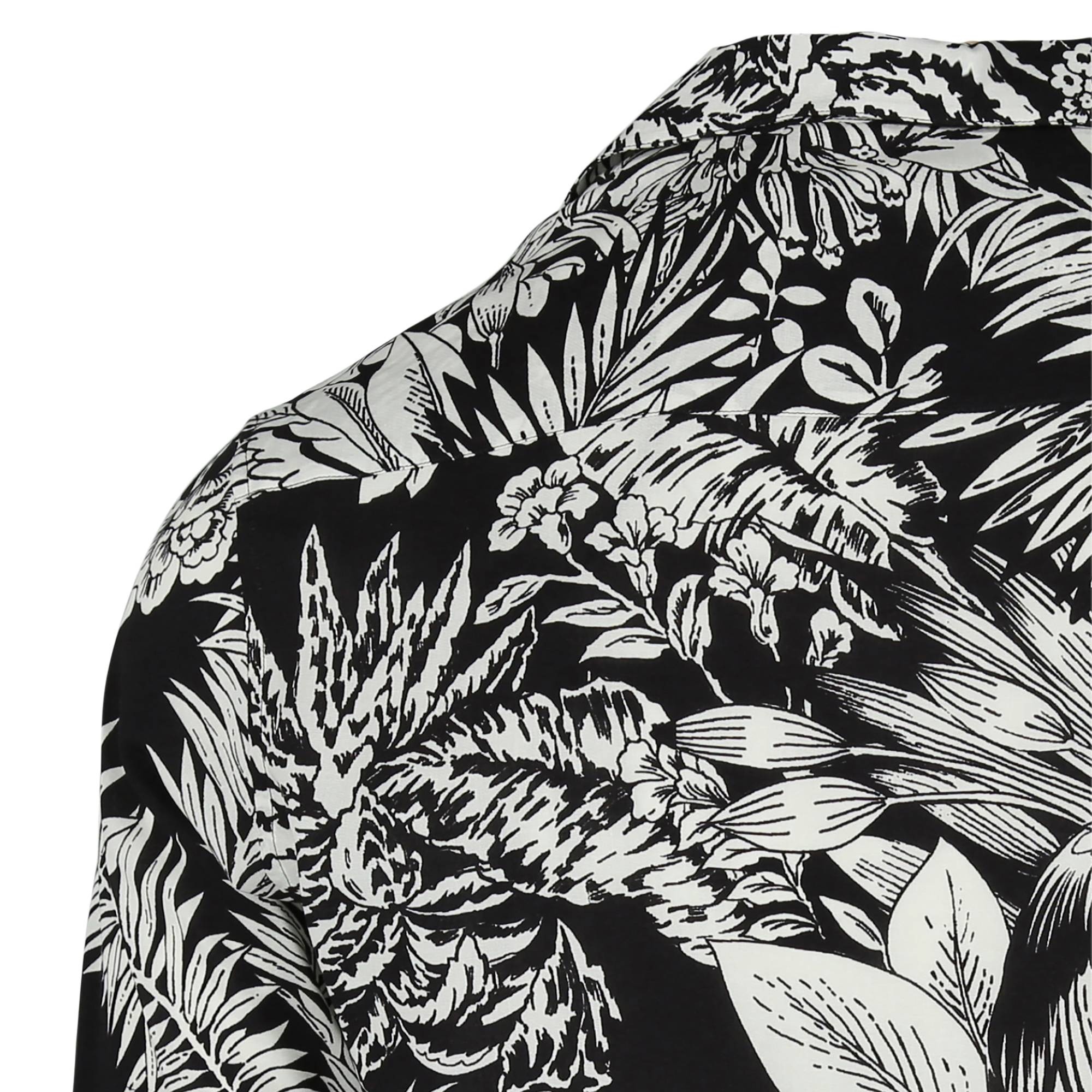 Palm Angels Jungle Parrots Bowling Shirt 'Black/White' - 3