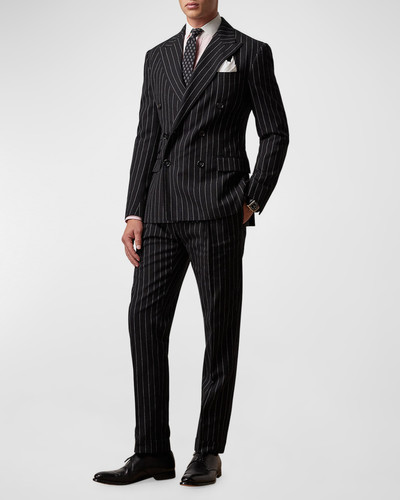Ralph Lauren Men's Kent Hand-Tailored Striped Suit Jacket outlook
