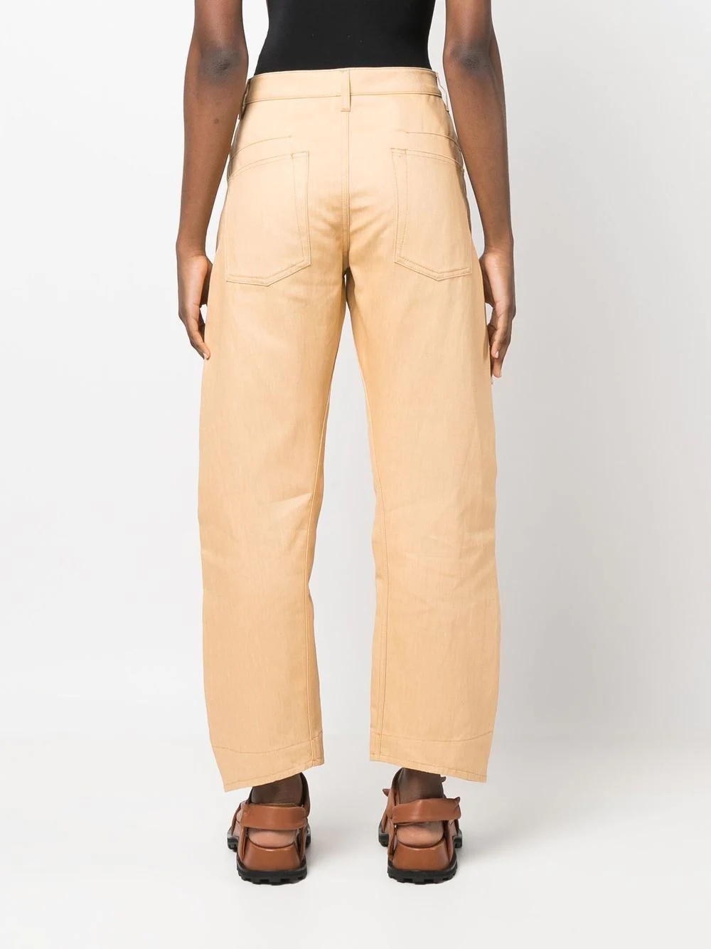 high-waisted tapered jeans - 4