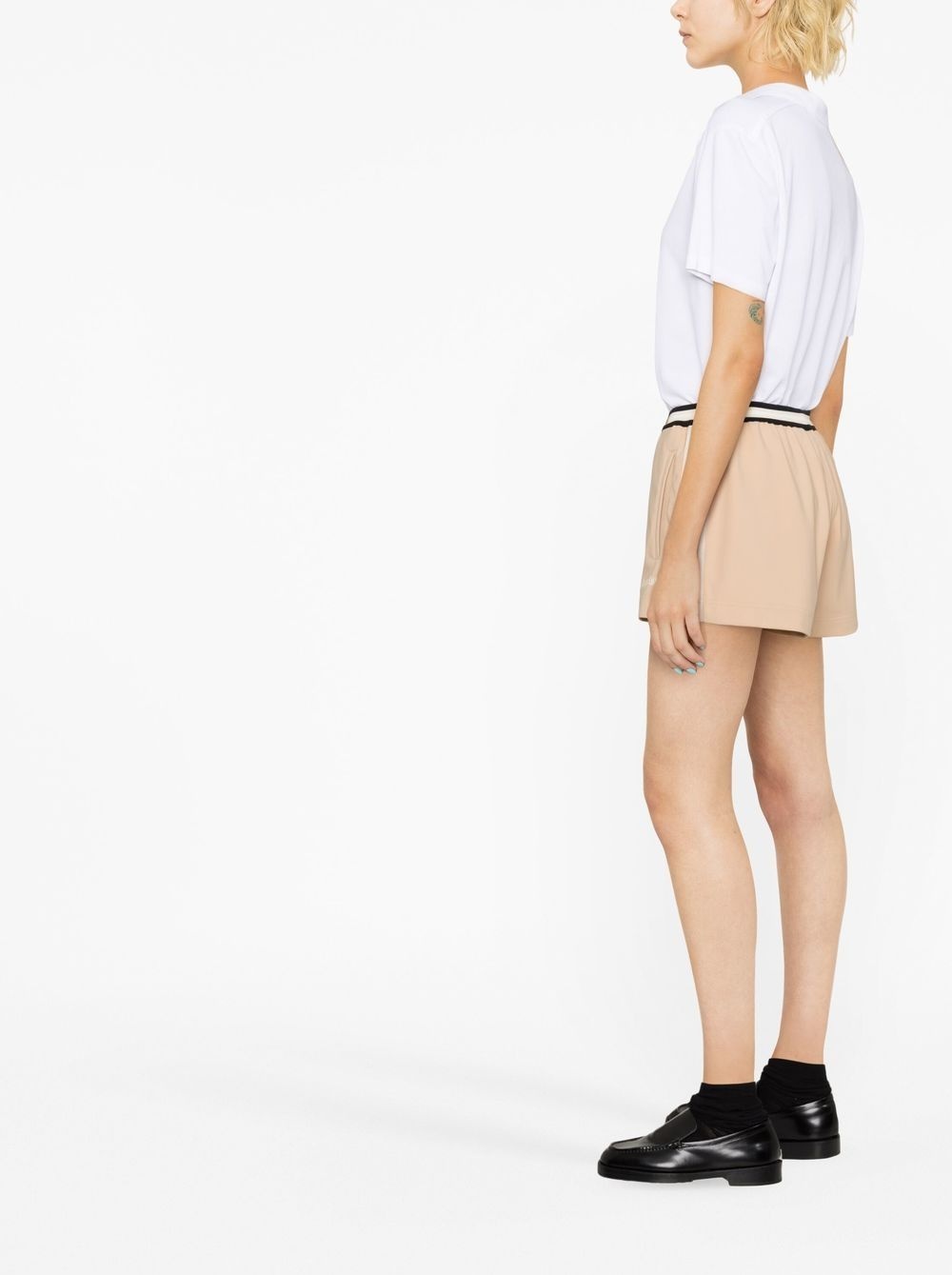 side stripe track shorts - 4