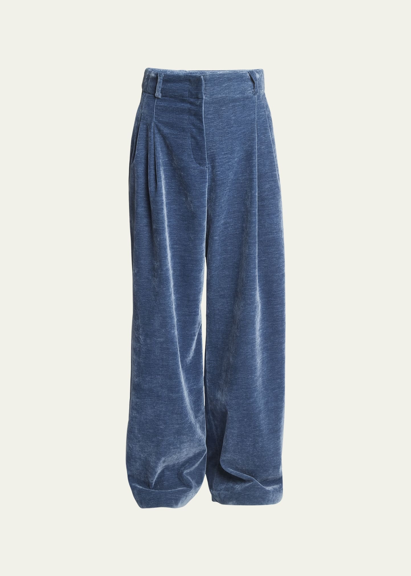 Bi-Stretch Crepe Pants Dark Indigo