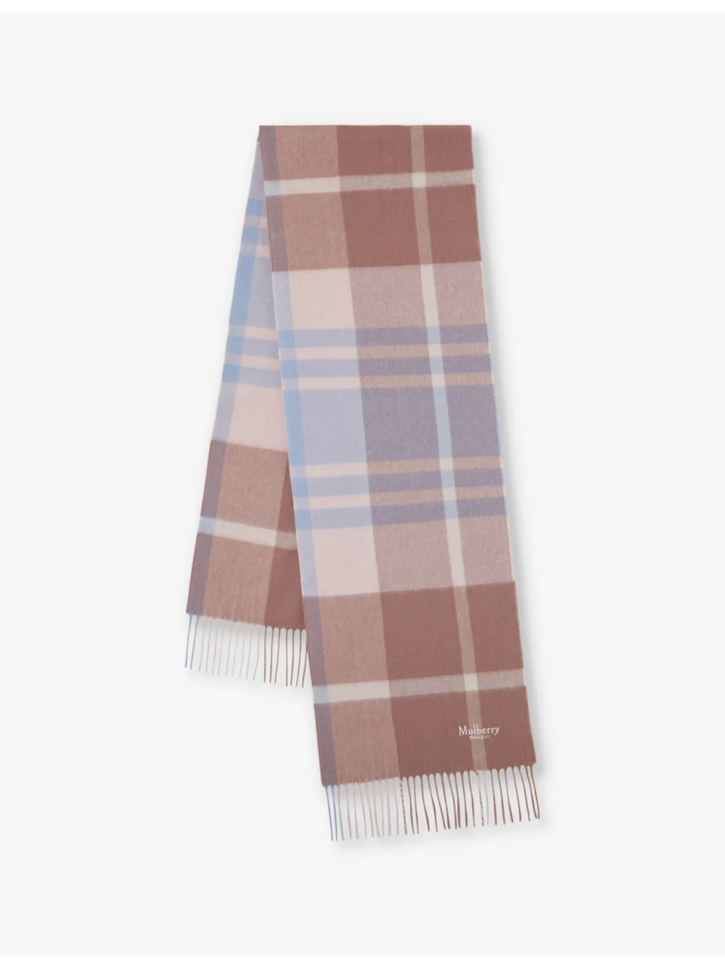Small-Check Merino-Wool Scarf - 1