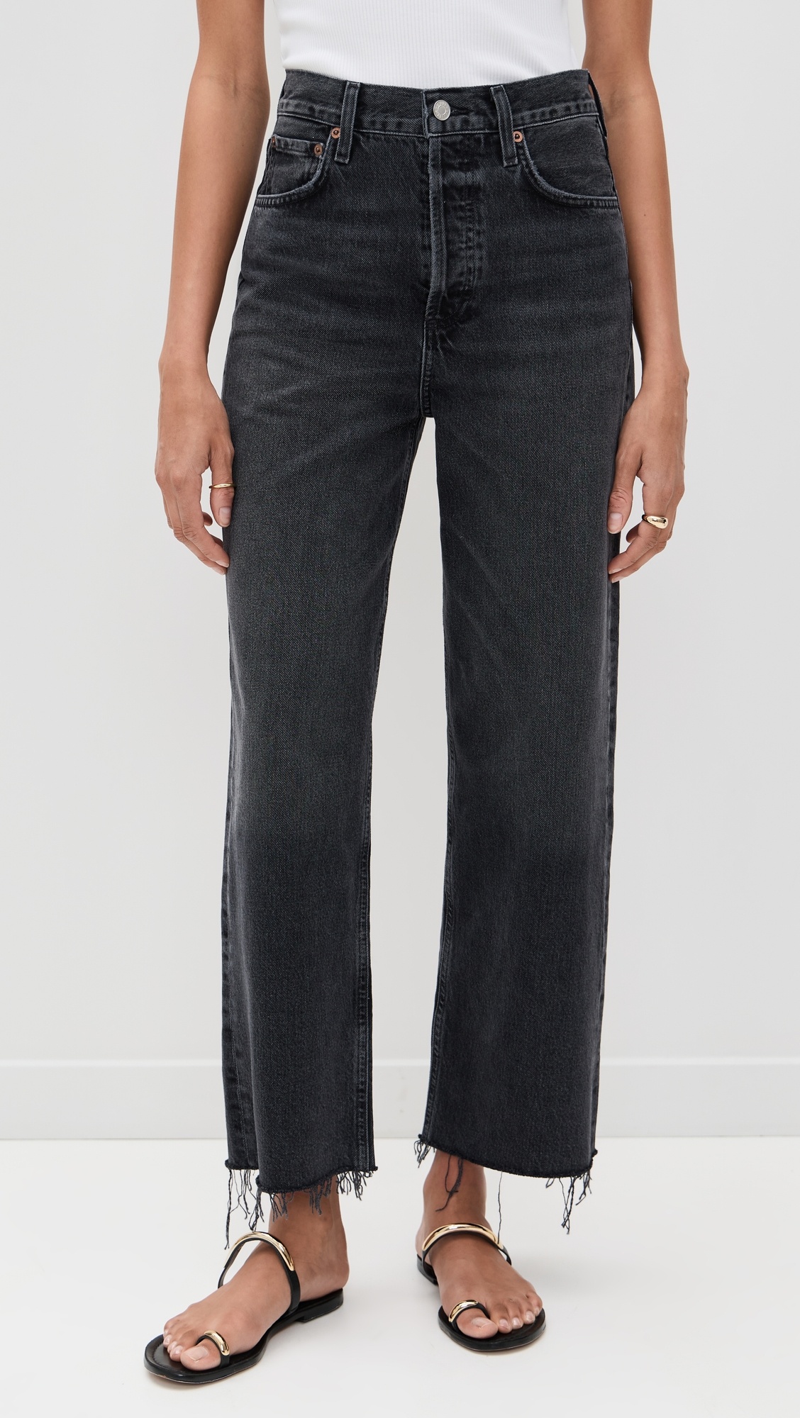 Ren High Rise Wide Leg Jeans - 6