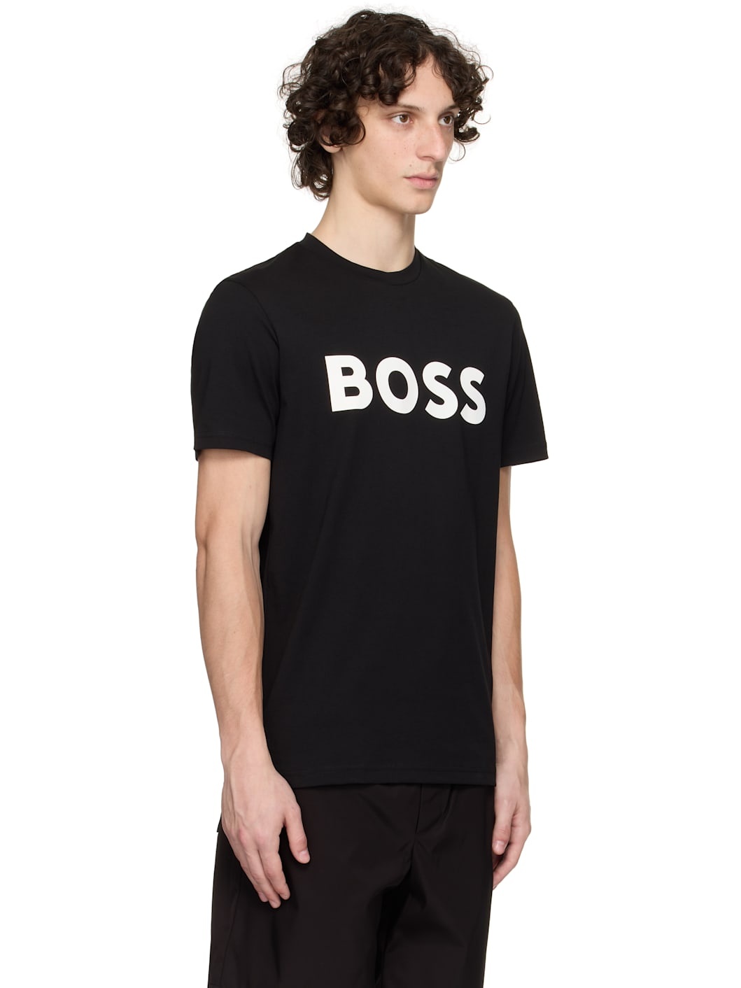 Black Printed-Logo T-shirt - 2