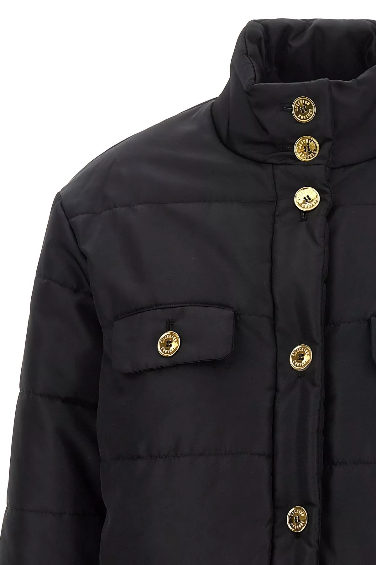 Logo button down jacket - 4