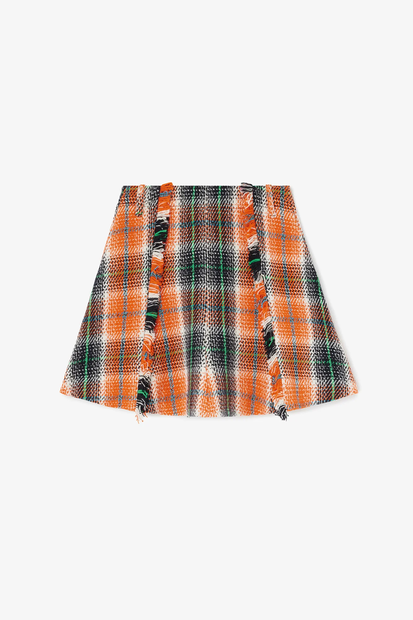 SKIRT IN CHECK WOOL - 1