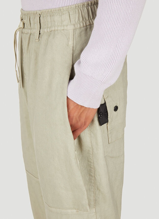 Workwear Wide Pants in Beige - 5