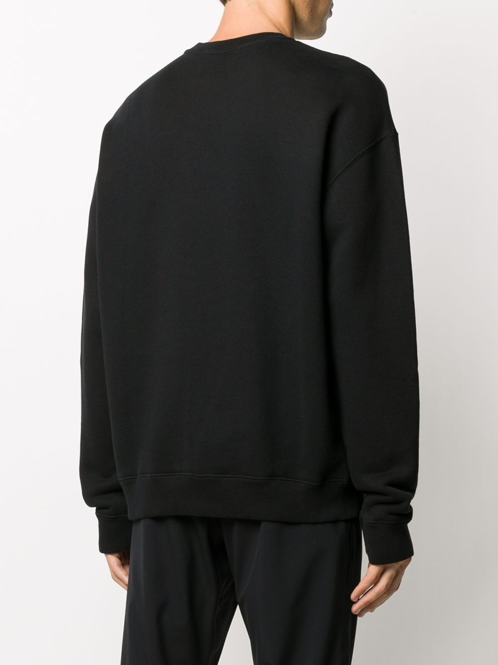 crew-neck fitted sweatshirt - 4