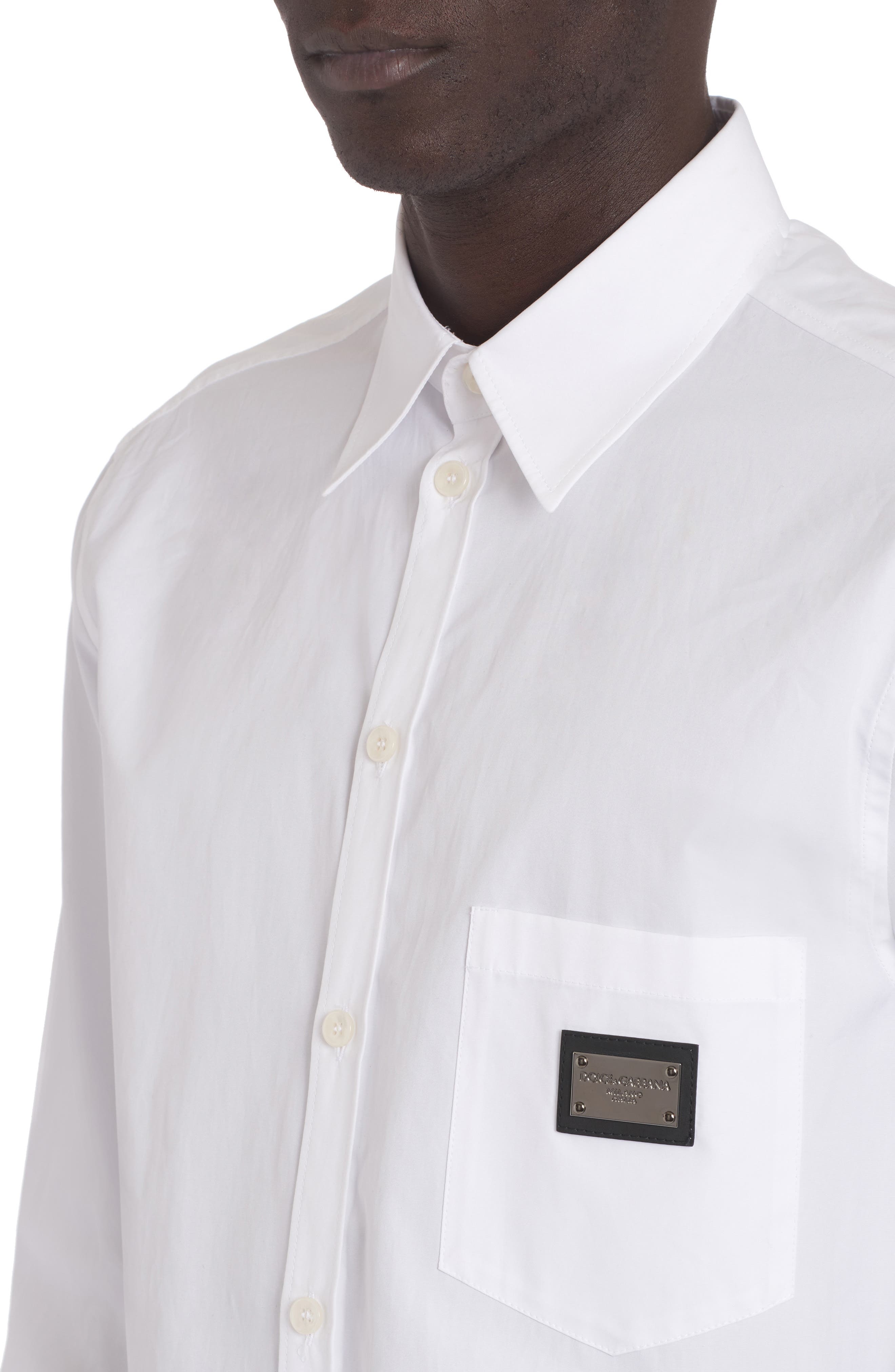 Essential Martini Fit Cotton Button-Up Shirt - 4