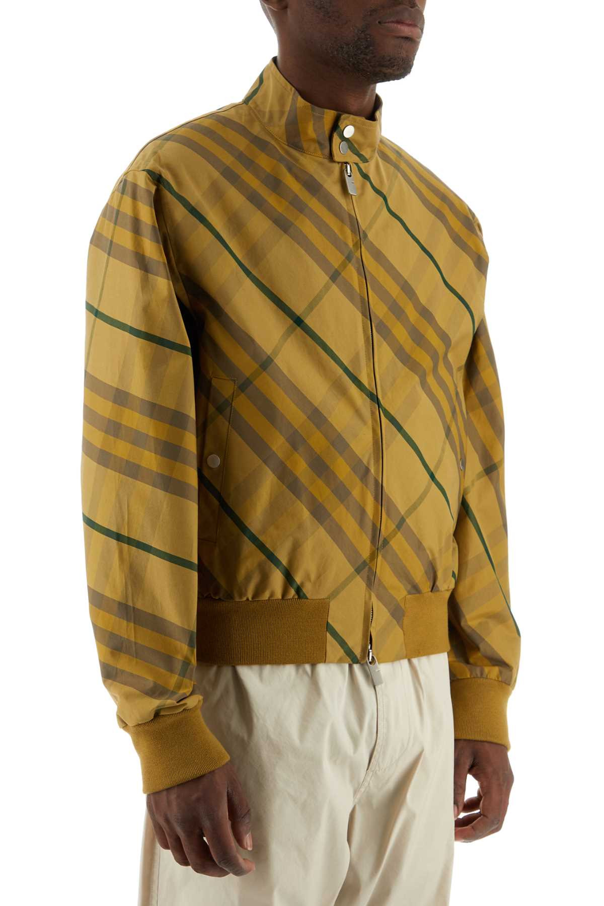 Burberry Men Embroidered Cotton Bomber Jacket - 3