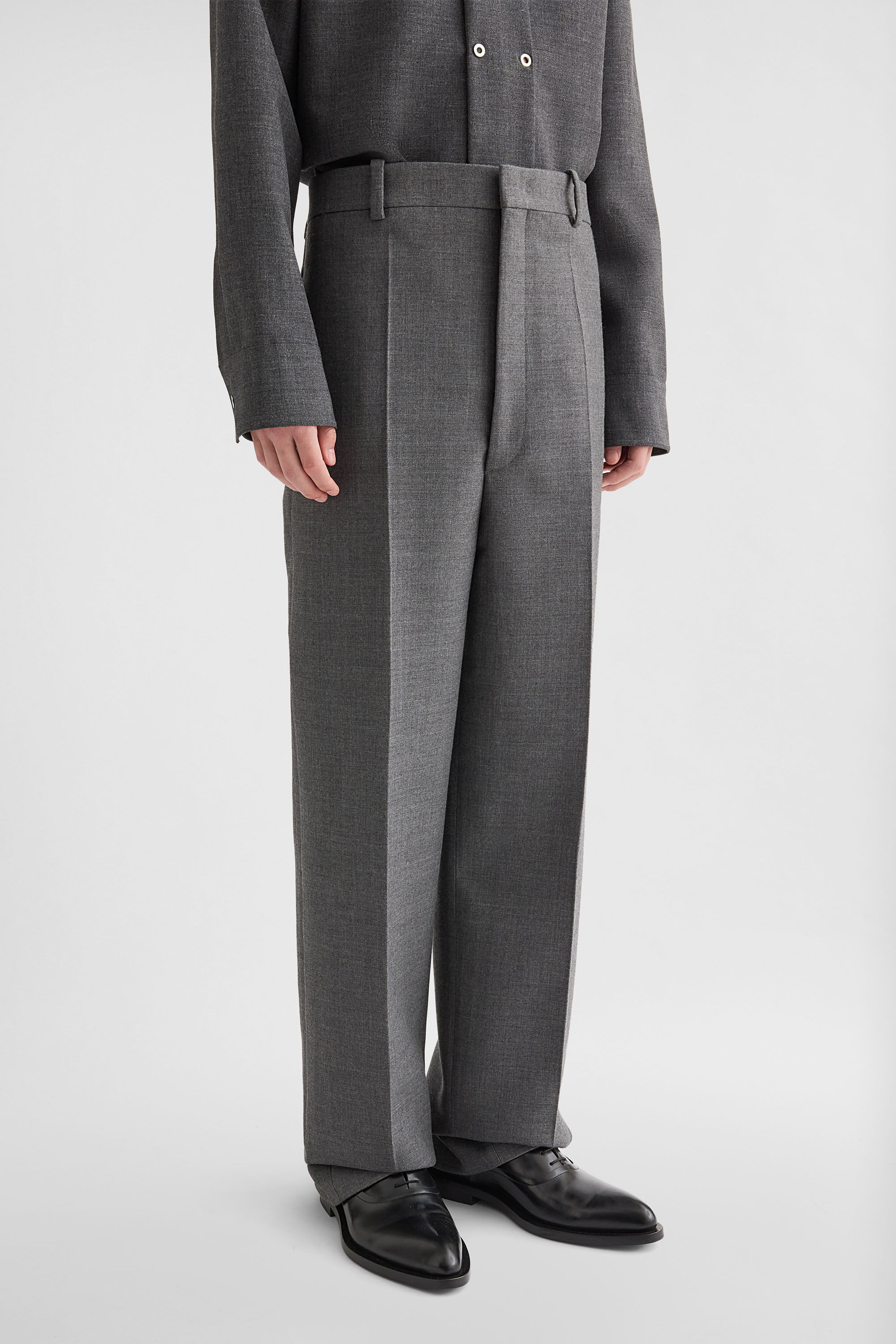 Wool Gabardine Trousers - 6