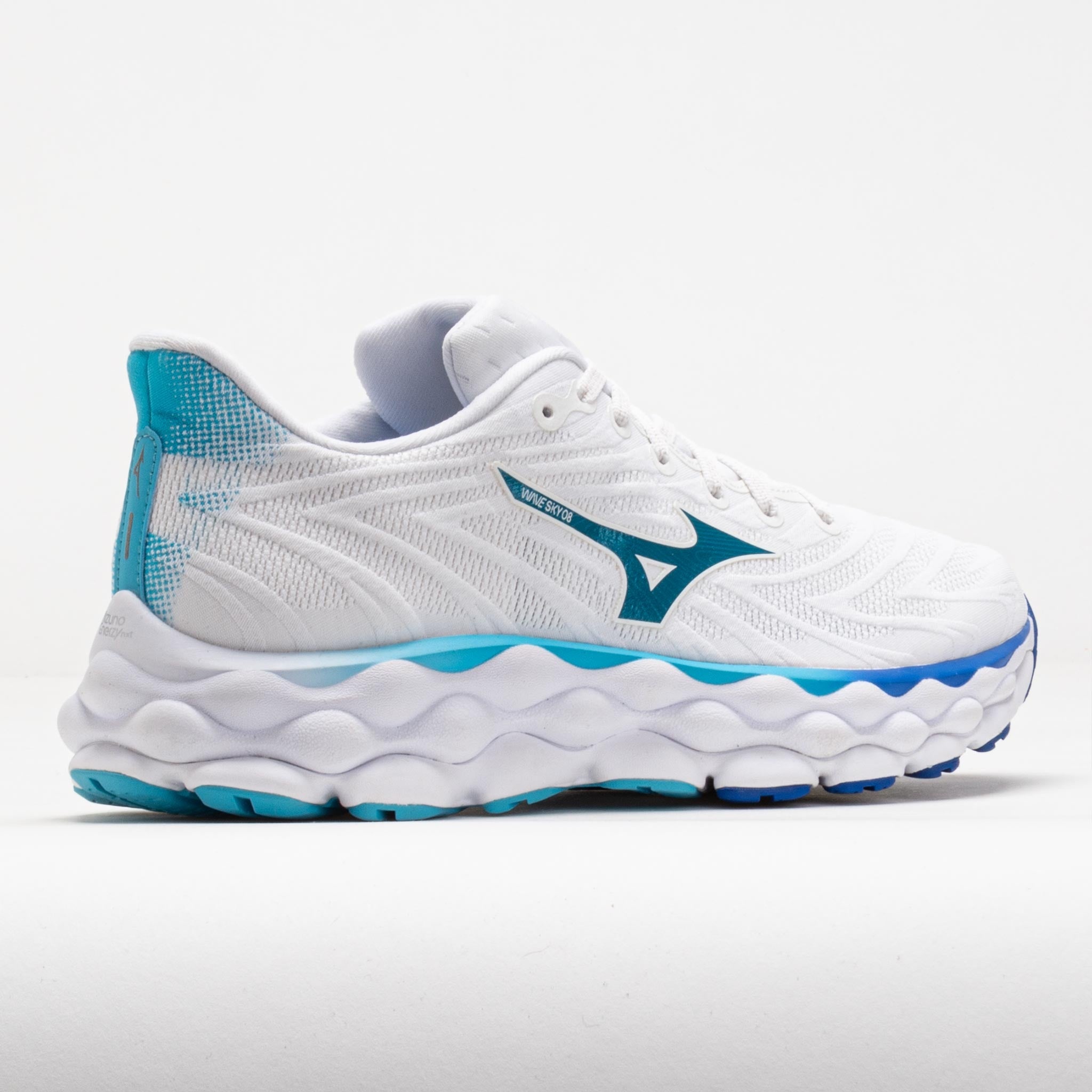 Mizuno Wave Sky 8 Women's White/Mercury Blue - 6