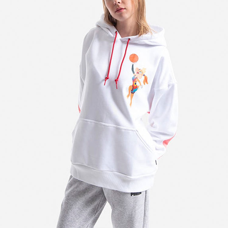 (WMNS) Converse x Space Jam A New Legacy Lola Hoodie 'White' 10023067-A01 - 6