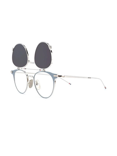 Thom Browne round-frame flip-up sunglasses outlook