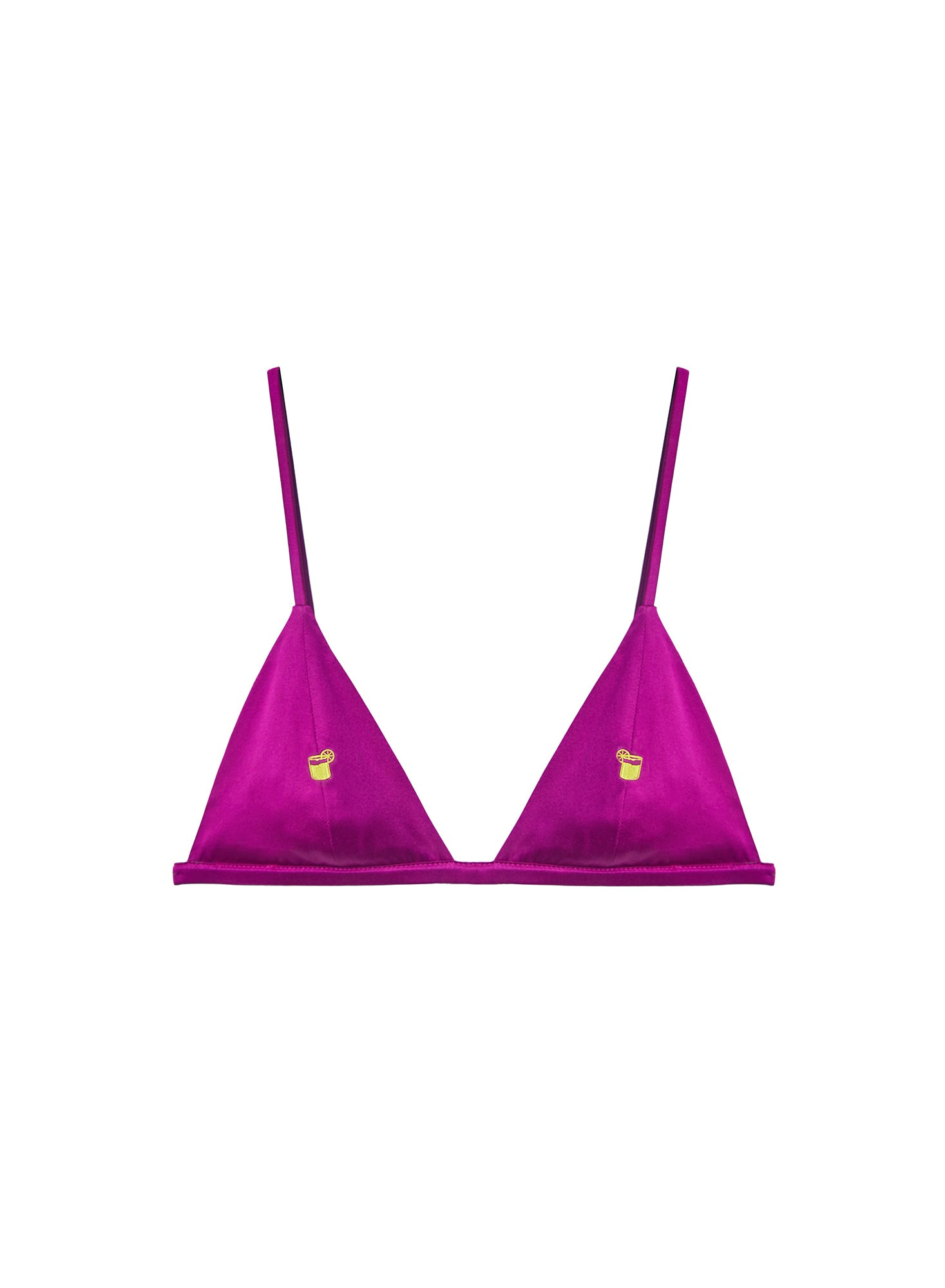 Margarita Embroidered Luxe Triangle Bra - 4